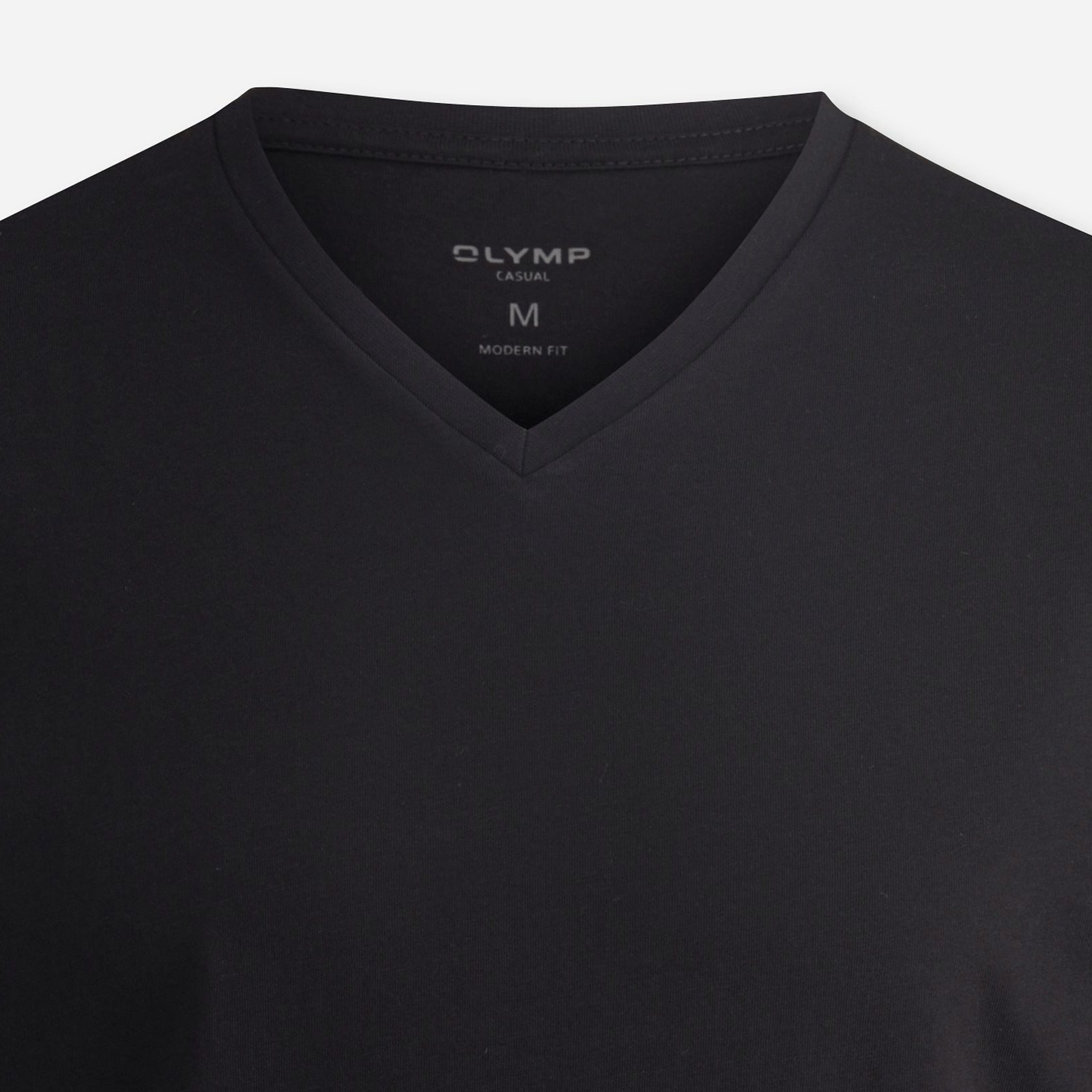 OLYMP T-Shirt (Packung, 3-tlg., 3er) V-Ausschnitt, modern fit, reine Baumwolle