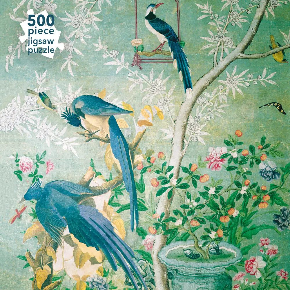 Puzzle Puzzle - John James Audubon, Ein Paar Columbia Eichelhäher, 500 Puzzleteile