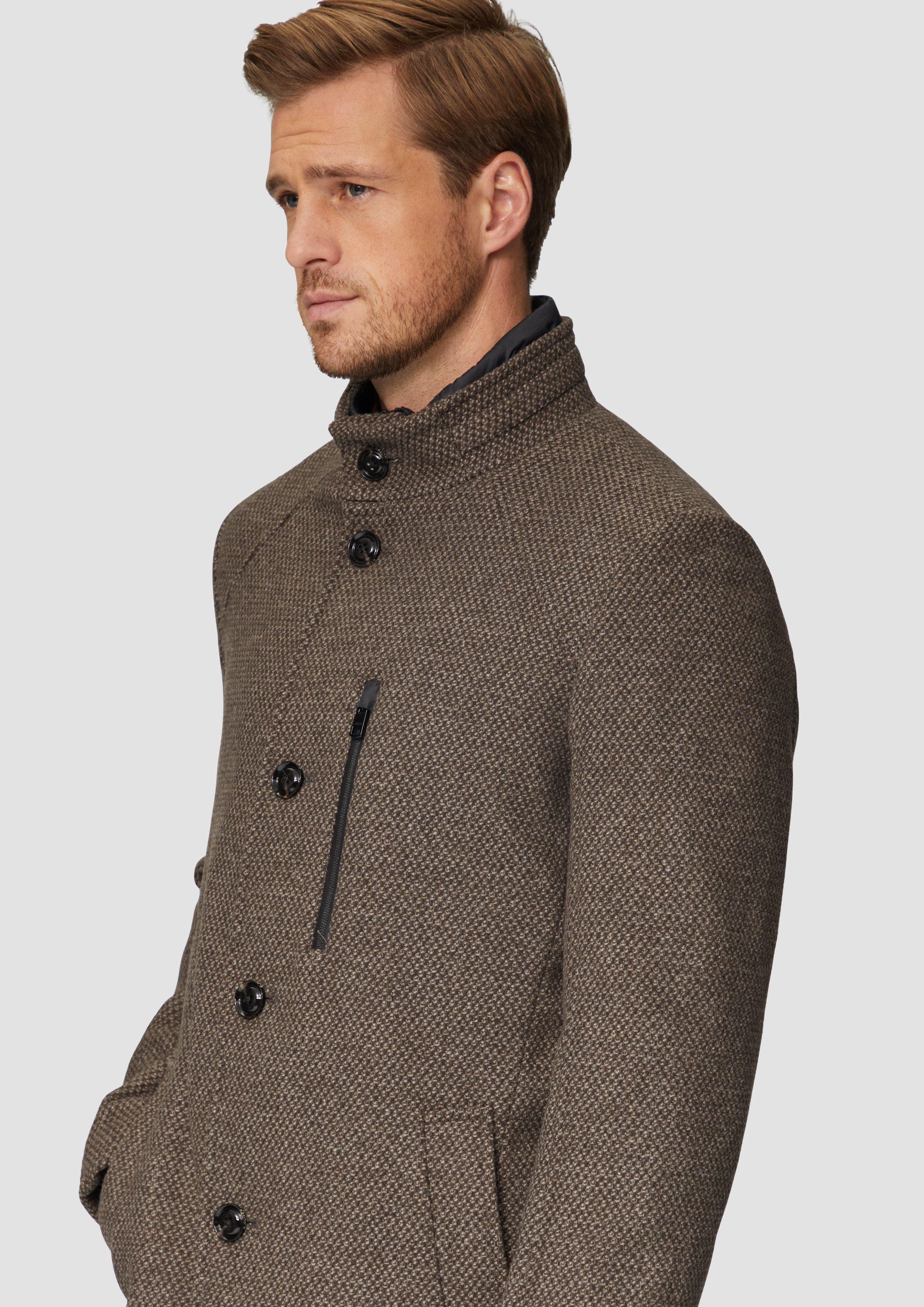 s.Oliver BLACK LABEL Langmantel Wattierter Wollmix-Mantel günstig online kaufen