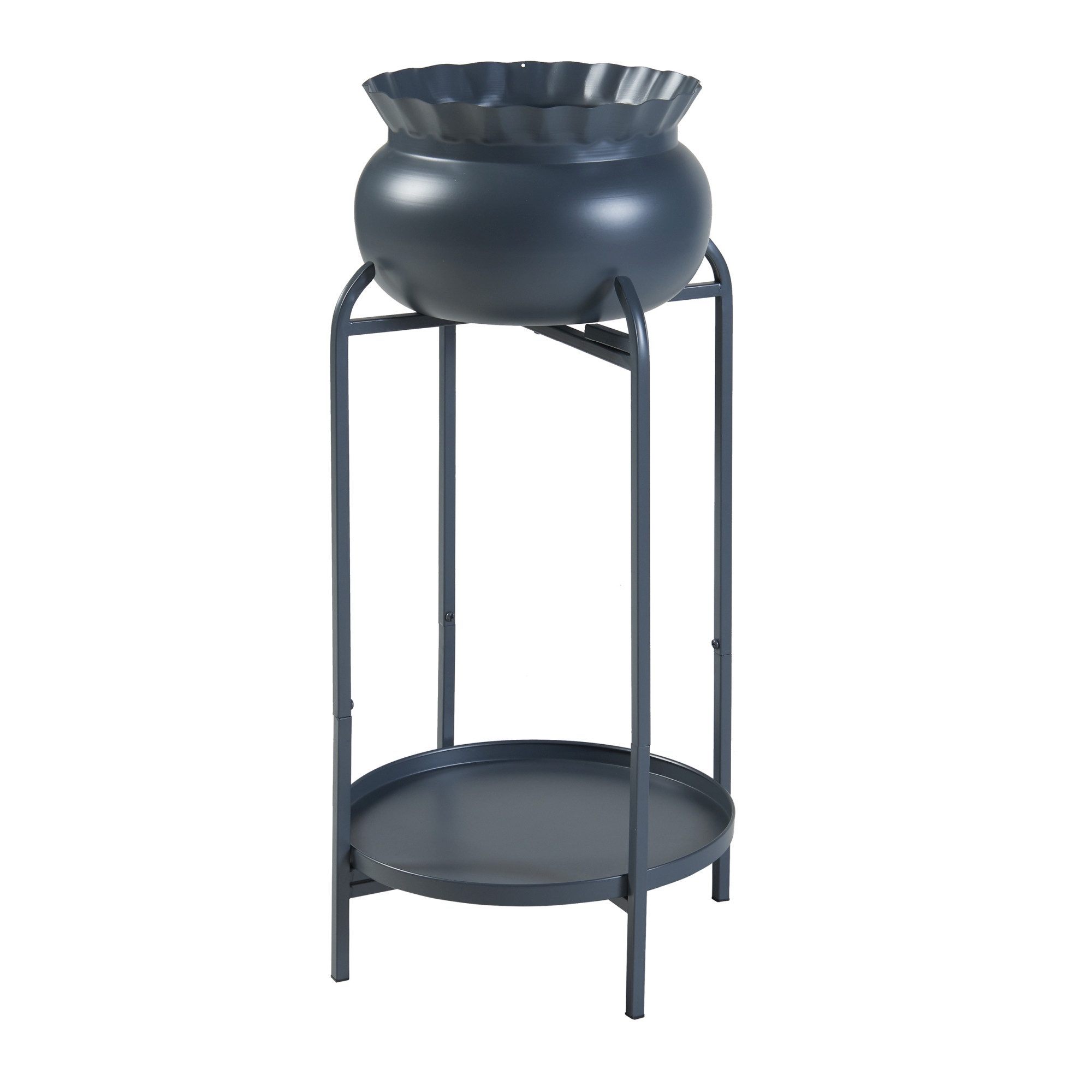 en.casa Blumenständer, »Altena« Metall 60 x 27 x 27 cm Schwarz günstig online kaufen