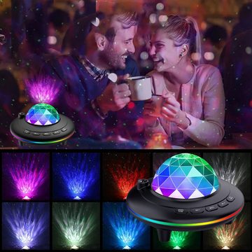 Retoo Nachtlicht LED Sternenhimmel Lampe Projektor Bluetooth Galaxy Musik Nachtlicht, LED wechselbar, Zauberhafte Atmosphäre, Nachtlicht, Vielseitigkeit