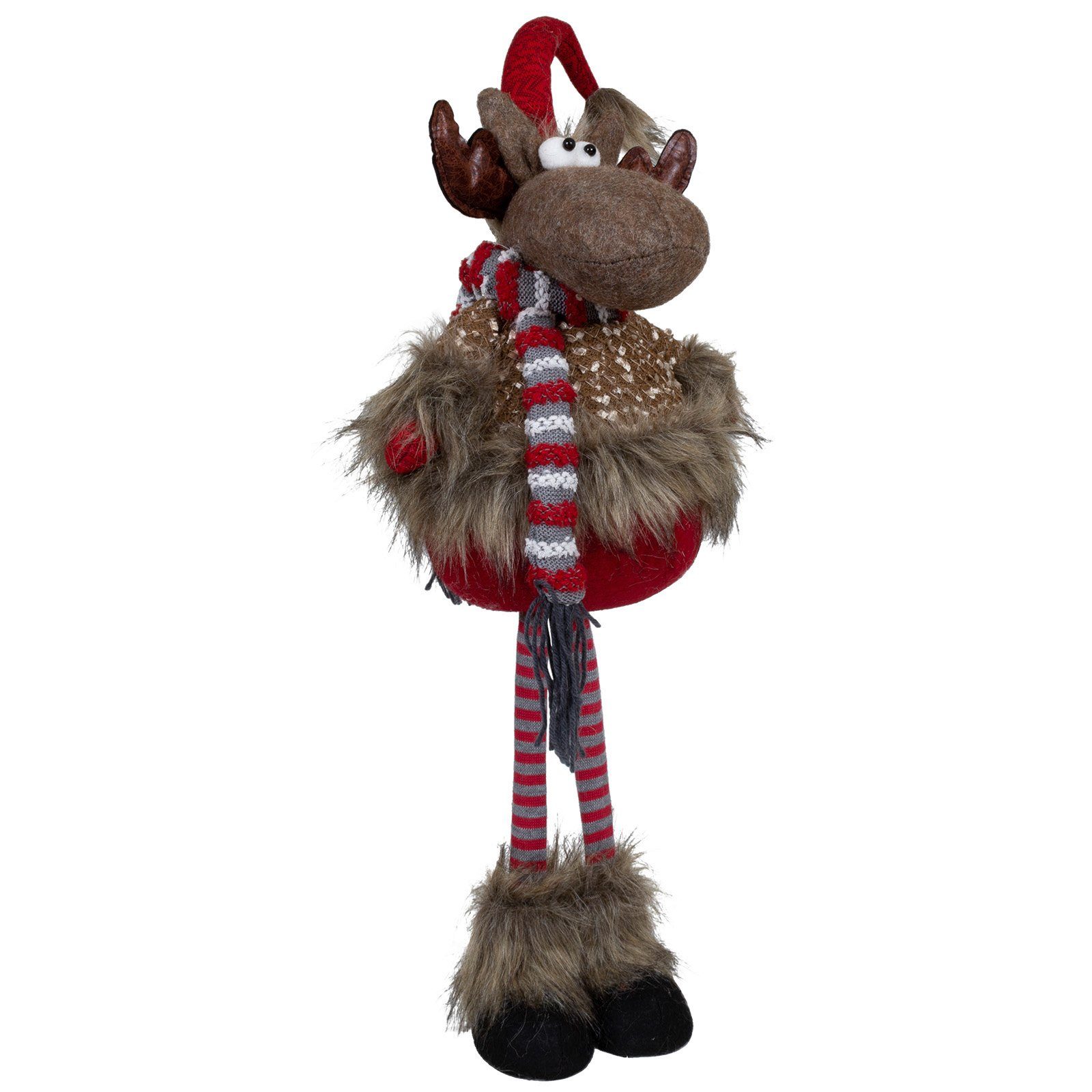 Christmas Paradise Weihnachtsfigur Elch 65cm (75cm) stehend (Deko Figur, 1 St), Weihnachten, braun