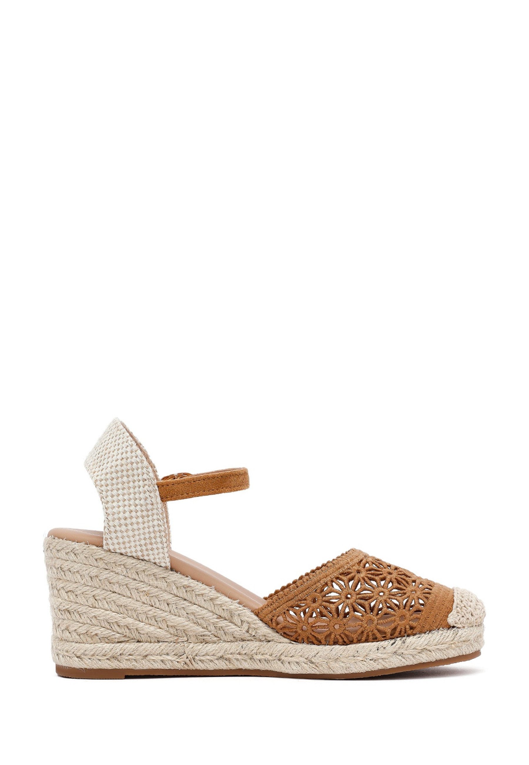 Derimod Espadrilles mit Keilabsatz aus Textil Espadrille Synthetikfutter, T günstig online kaufen