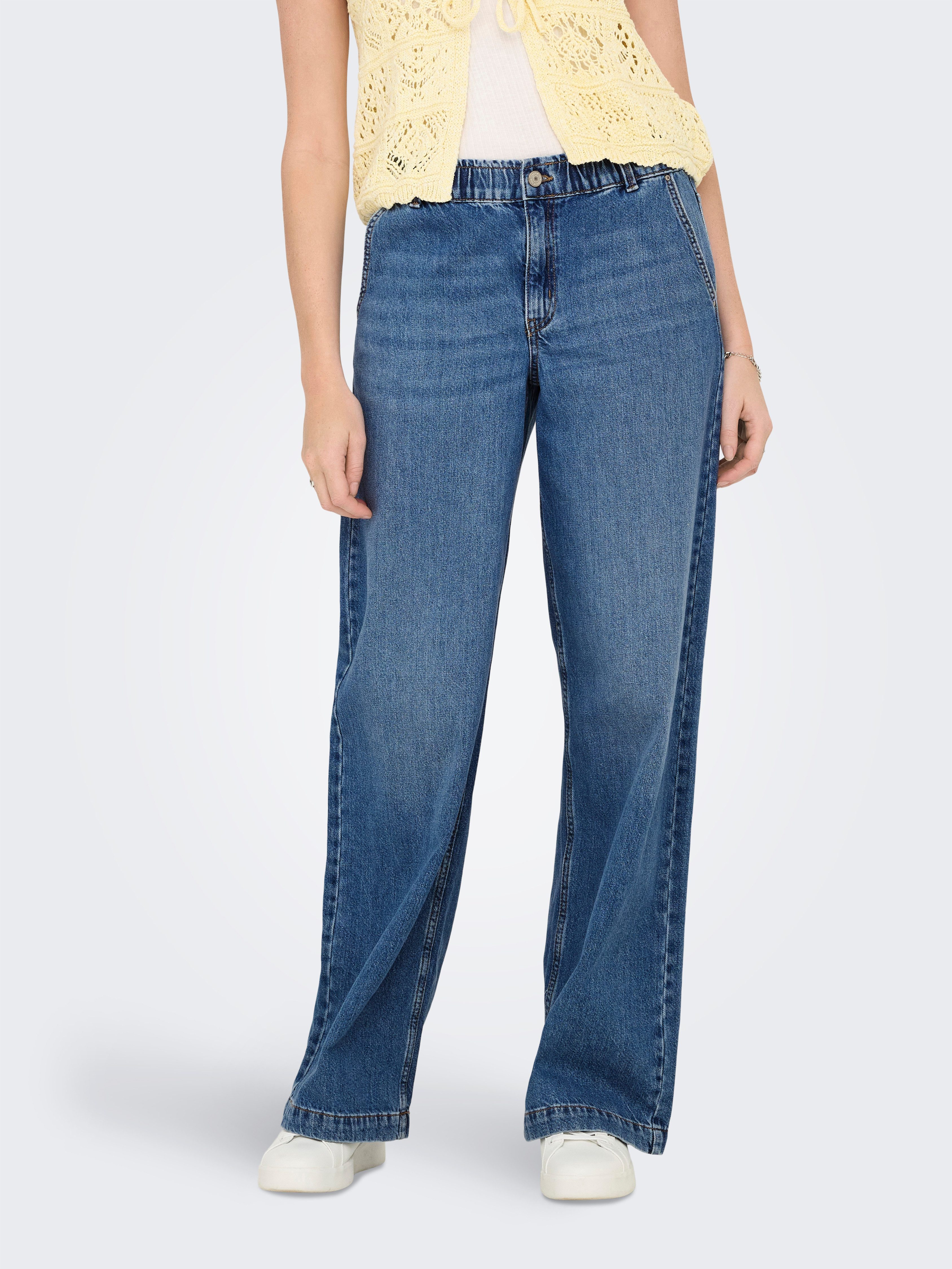 ONLY Relax-fit-Jeans ONLCOMET MW WIDE DNM günstig online kaufen