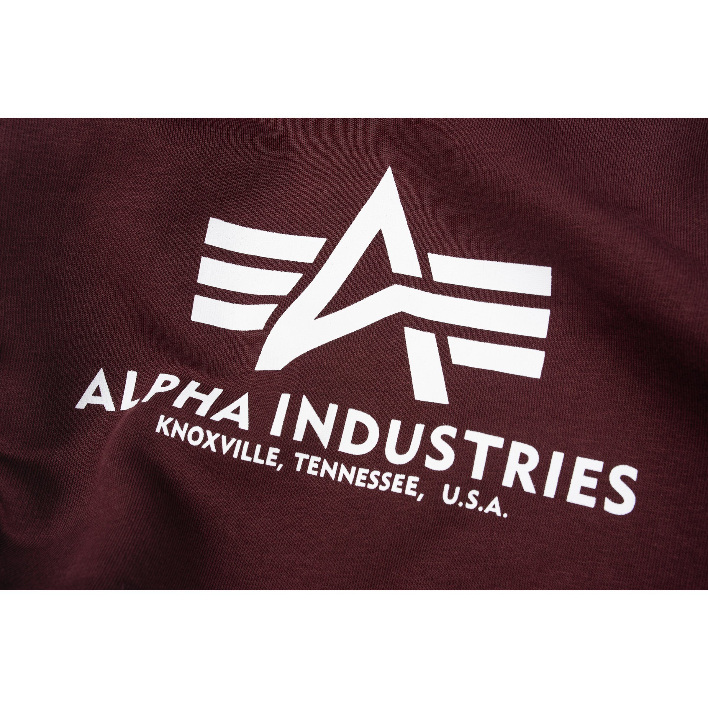 Alpha Industries Hoodie Basic Kapuzenpullover Alpha Industries Kinder maroon deep