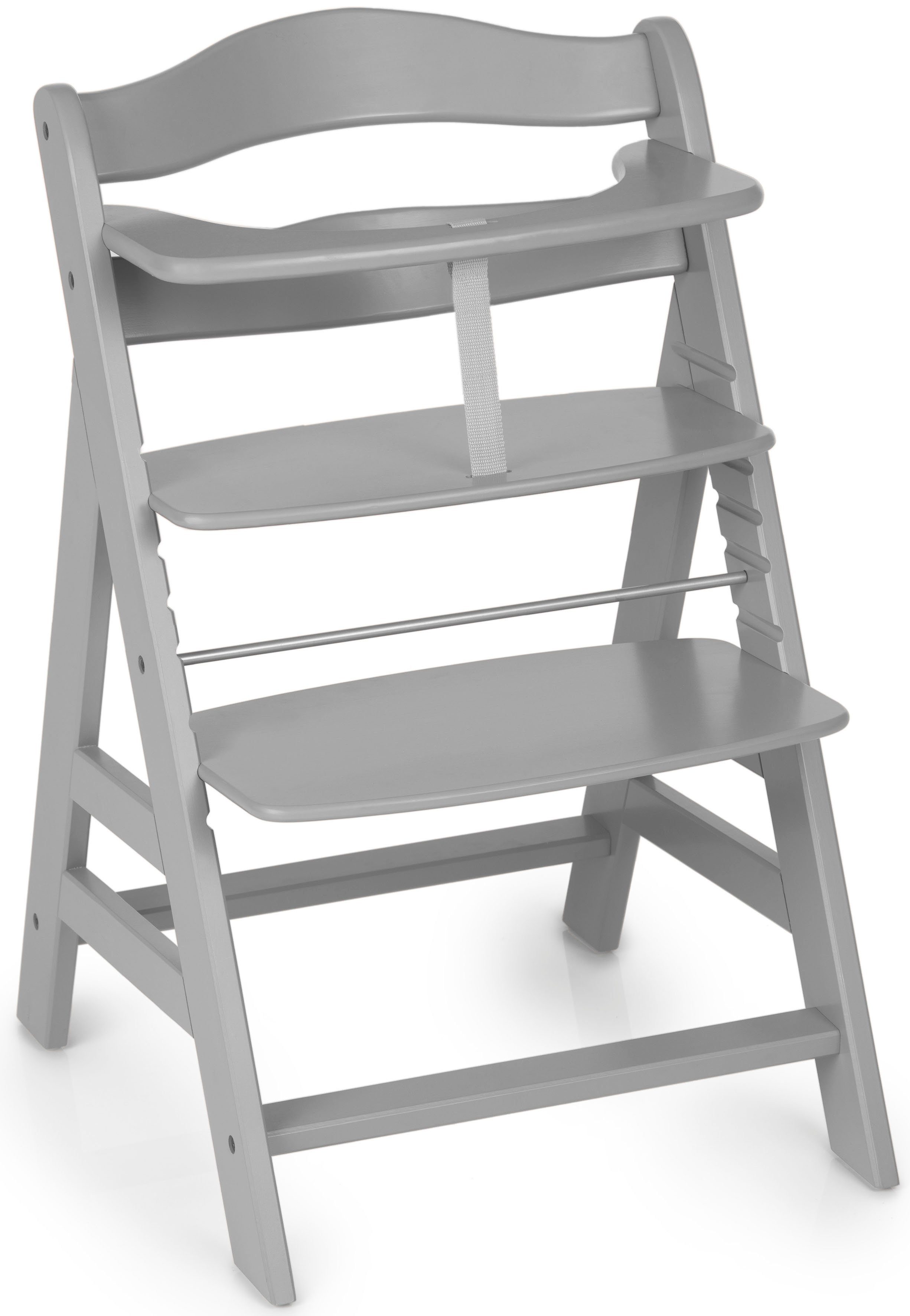 Hauck Hochstuhl Alpha+, grey, aus Holz günstig online kaufen