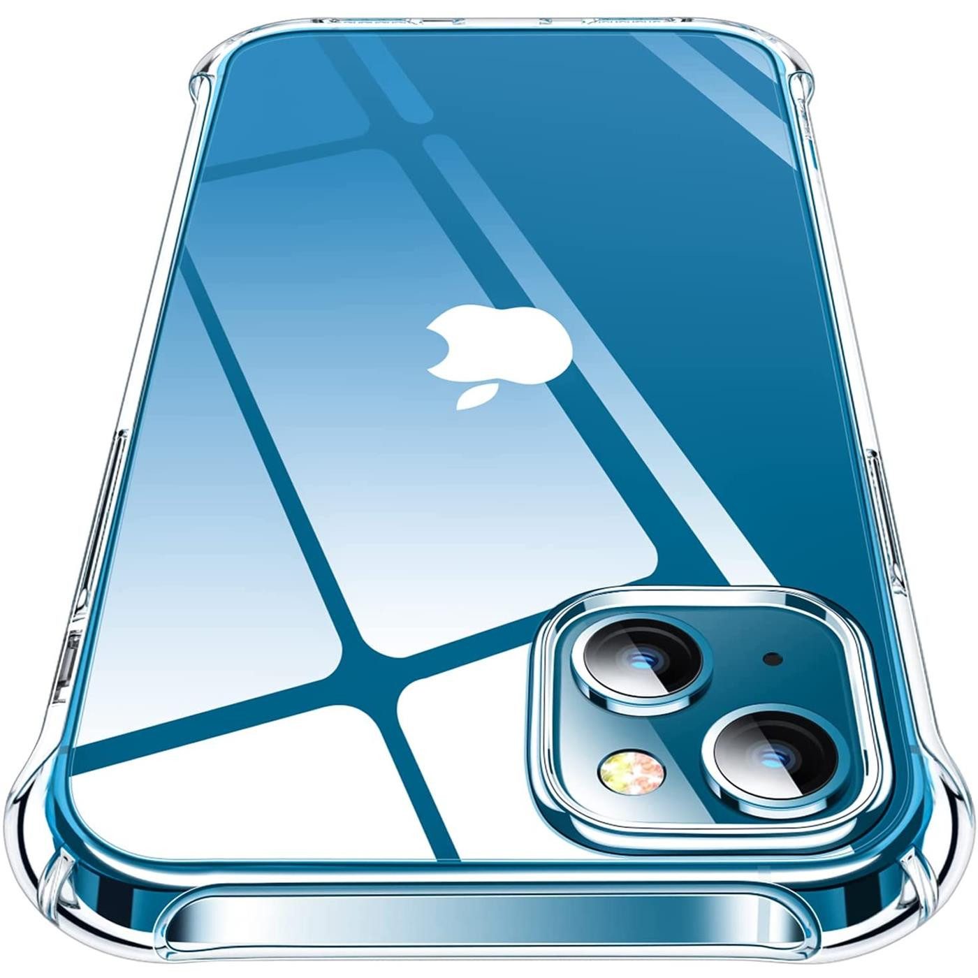 CoolGadget Handyhülle Anti Shock Rugged Case für Apple iPhone 13 6,1 Zoll, Slim Cover Kantenschutz Schutzhülle für iPhone 13 Hülle Transparent