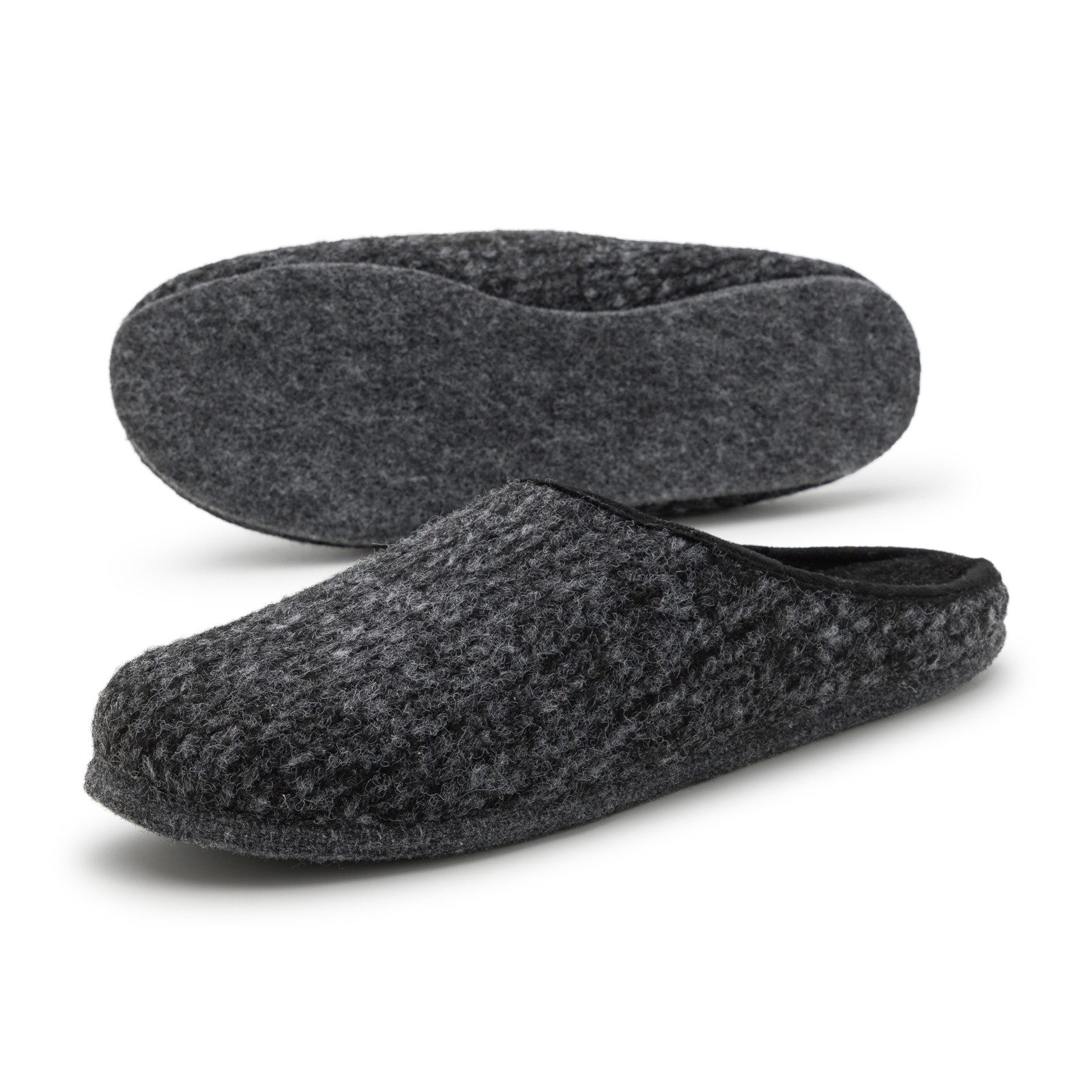 Pantoffelmann Pantoffeln Filzsohle leichte Filzpantoffel Herren Damen Hausschuhe Pantoffel (1 Paar) Filzpantoffeln, Gästepantoffel besonders leicht