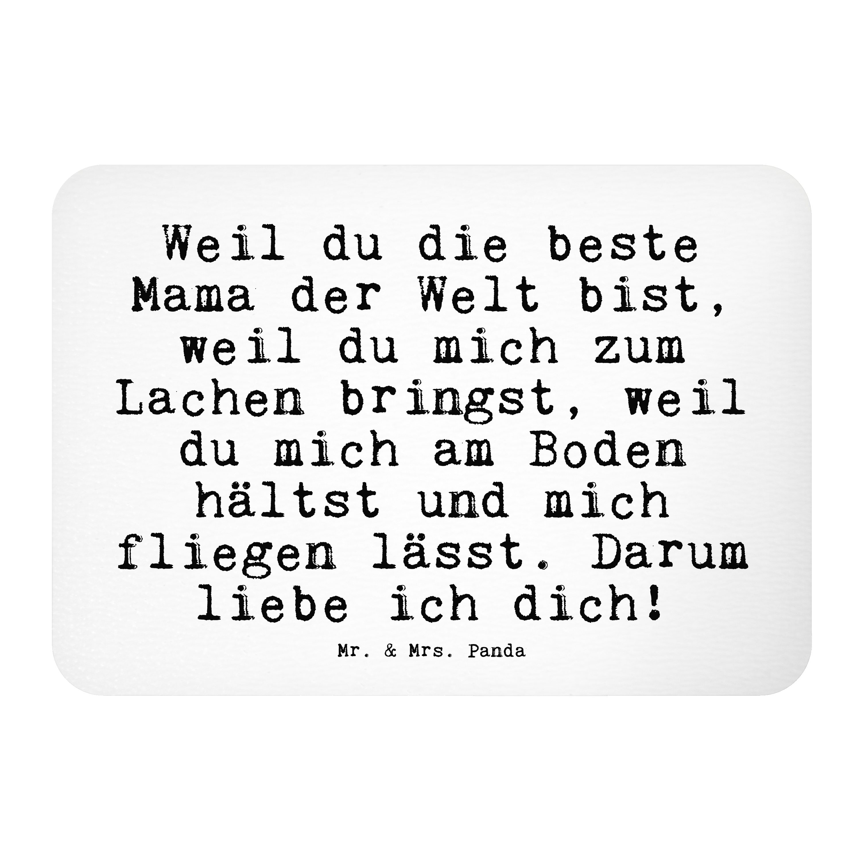 Mr. & Mrs. Panda Weil du die beste... Weiß Geschenk, Liebe