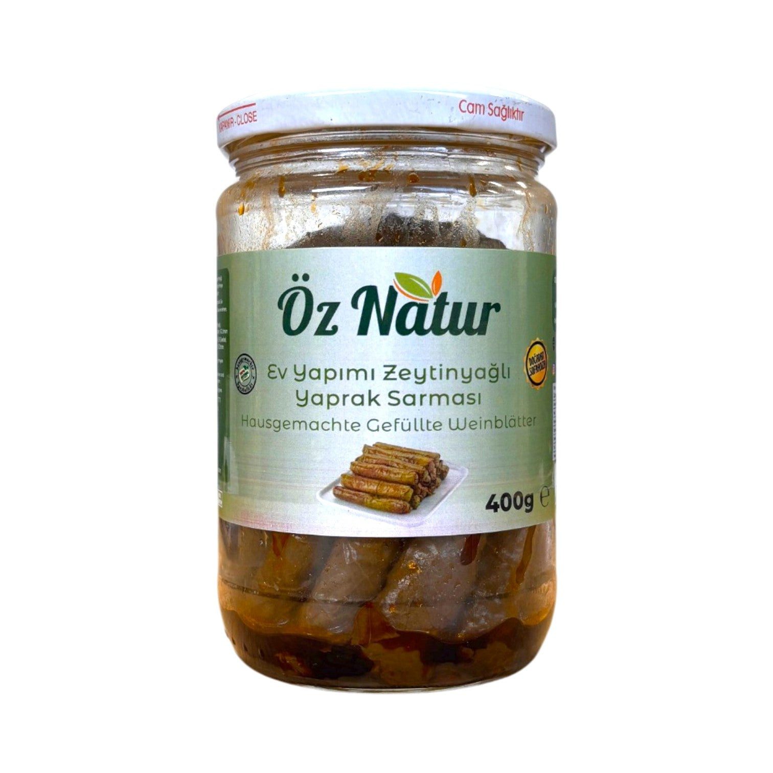 Öz Natur Gemüsekonserve, Gefüllte Weinblätter mit Olivenöl 400g