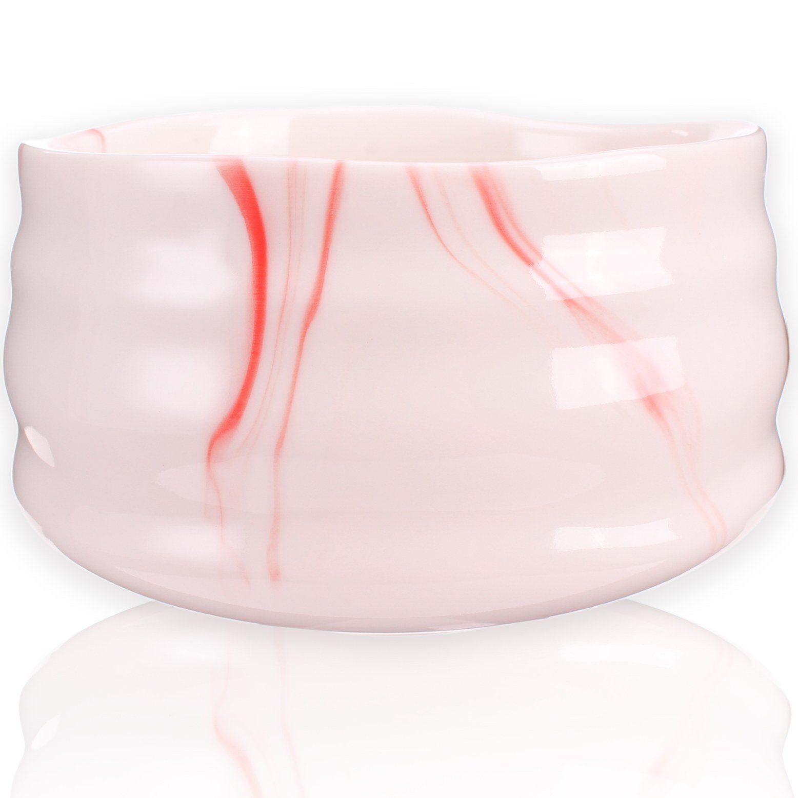 Goodwei Teeservice Keramik und "Pink Matcha-Set (4-tlg), Besenhalter Matchabesen Marmor" 80 Teeschale, mit