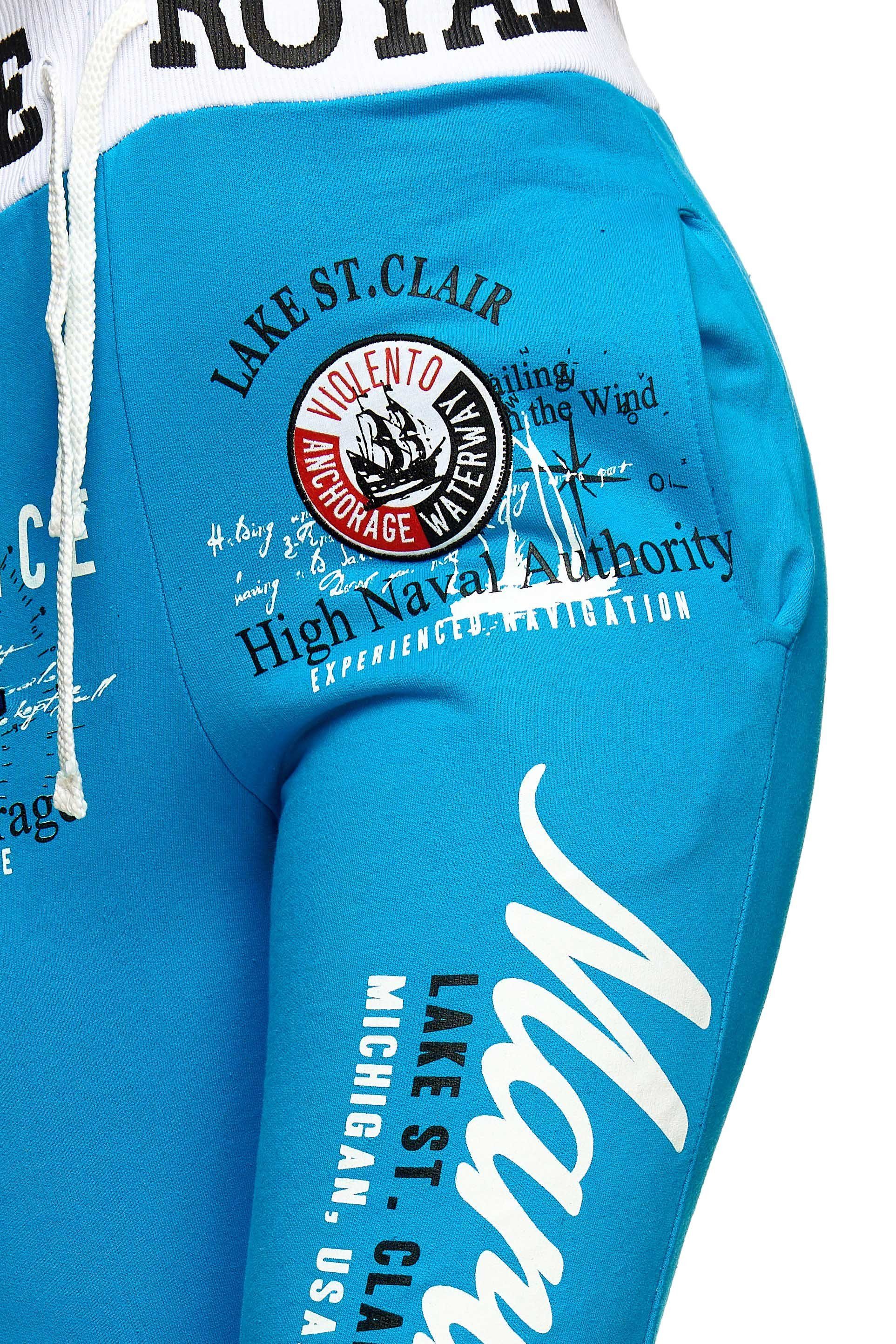 Jogginghose Damen JoggingHOSE lang, Trainingshose Baumwolle, Sporthose mit Bündc