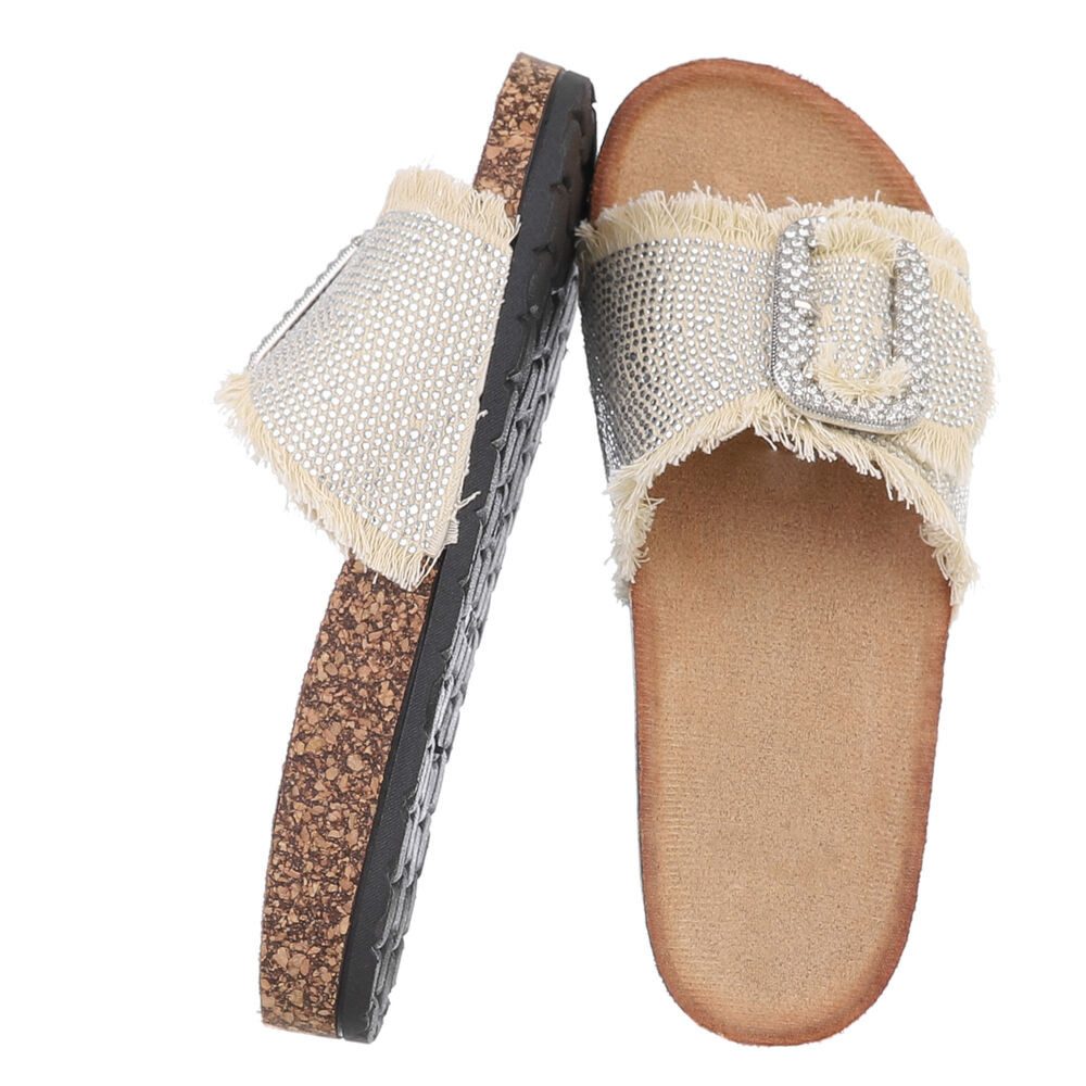 Ital-Design Komfortable Sommerschuhe – Bequeme Sandalen mit Schnalle Pantol günstig online kaufen