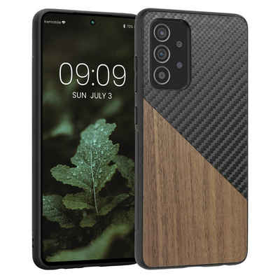 kwmobile Handyhülle Hülle für Samsung Galaxy A52 / A52 5G / A52s 5G, Holz Handy Schutzcase - Handy Case Schutzhülle - Smartphone Cover
