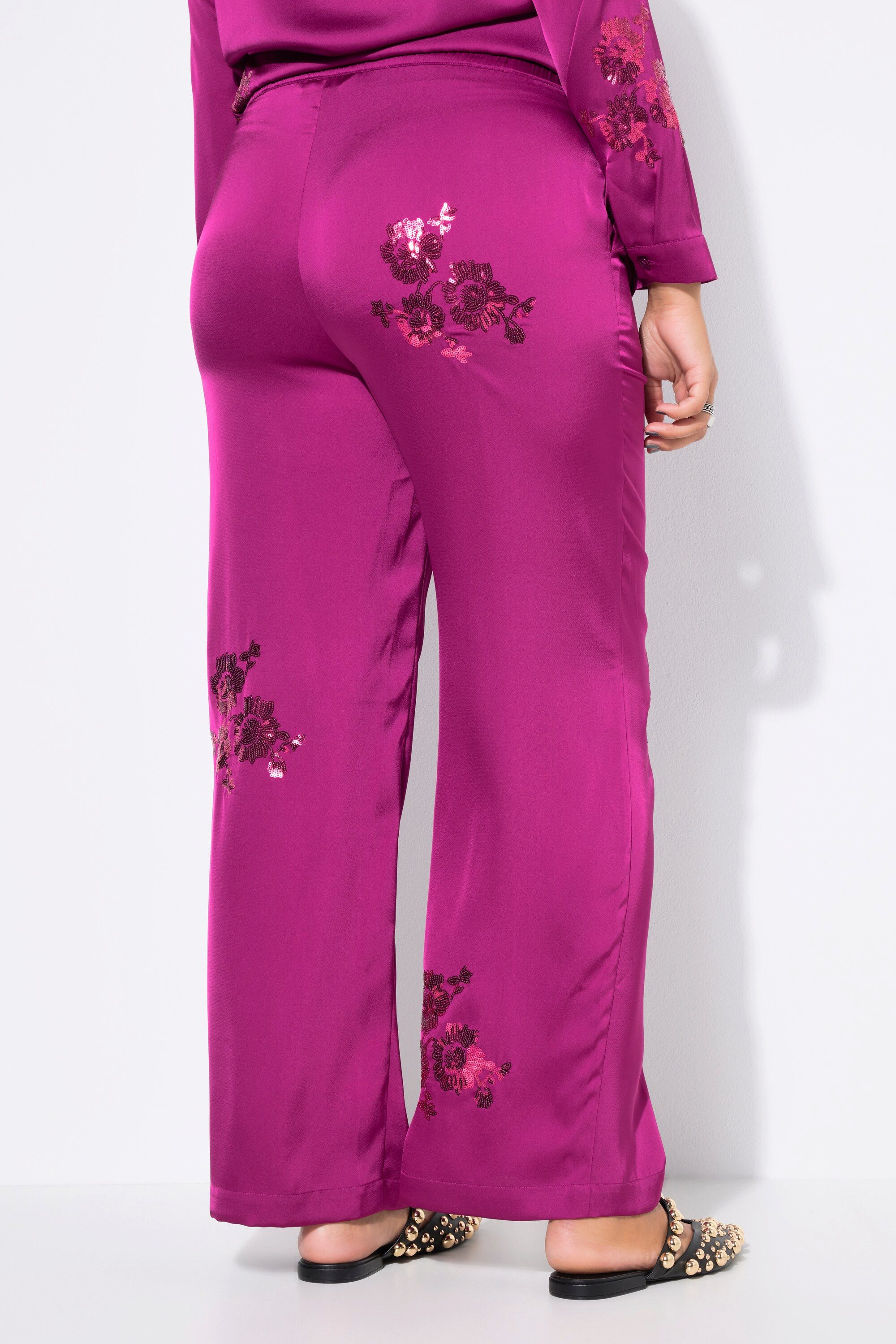 Studio Untold Schlupfhose Hose Wide Legs Pailletten