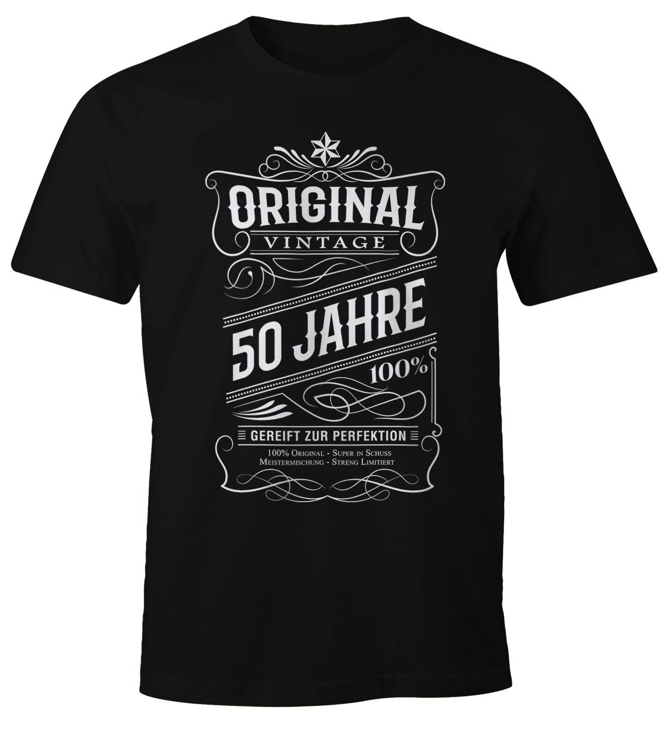 Print-Shirt Herren Geschenk T-Shirt Geburtstag Original Vintage 30-80 Jahre Moonworks®