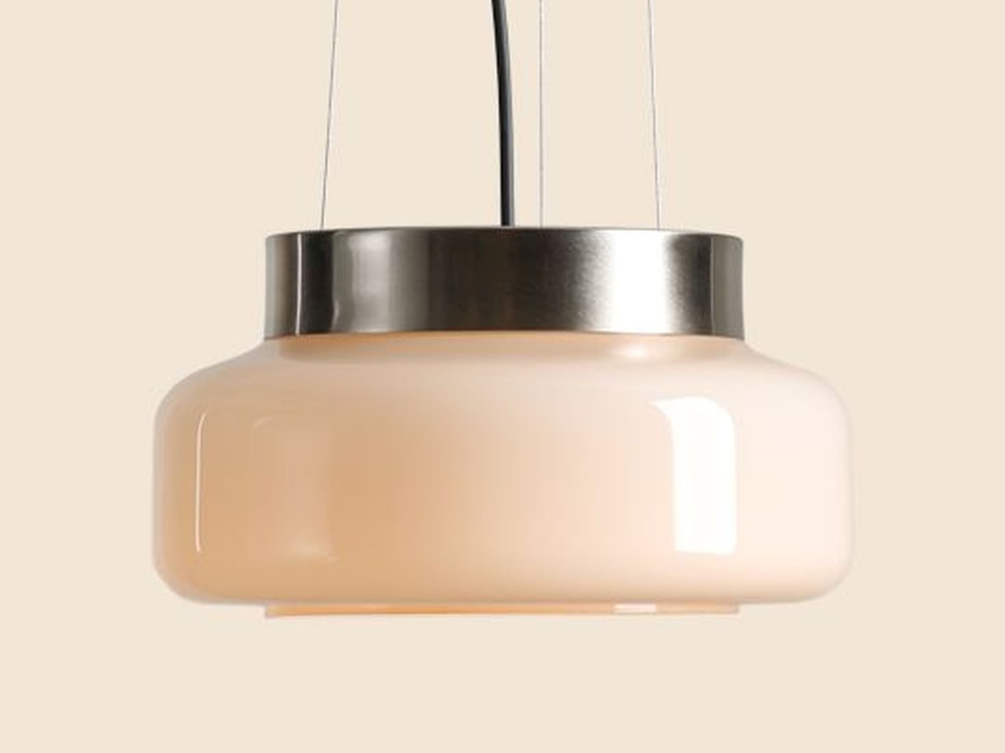 Licht-Erlebnisse Pendelleuchte ERAN, Glas Metall H: max. 213 cm rund Ø 24.5 cm Braun GX53 Modern