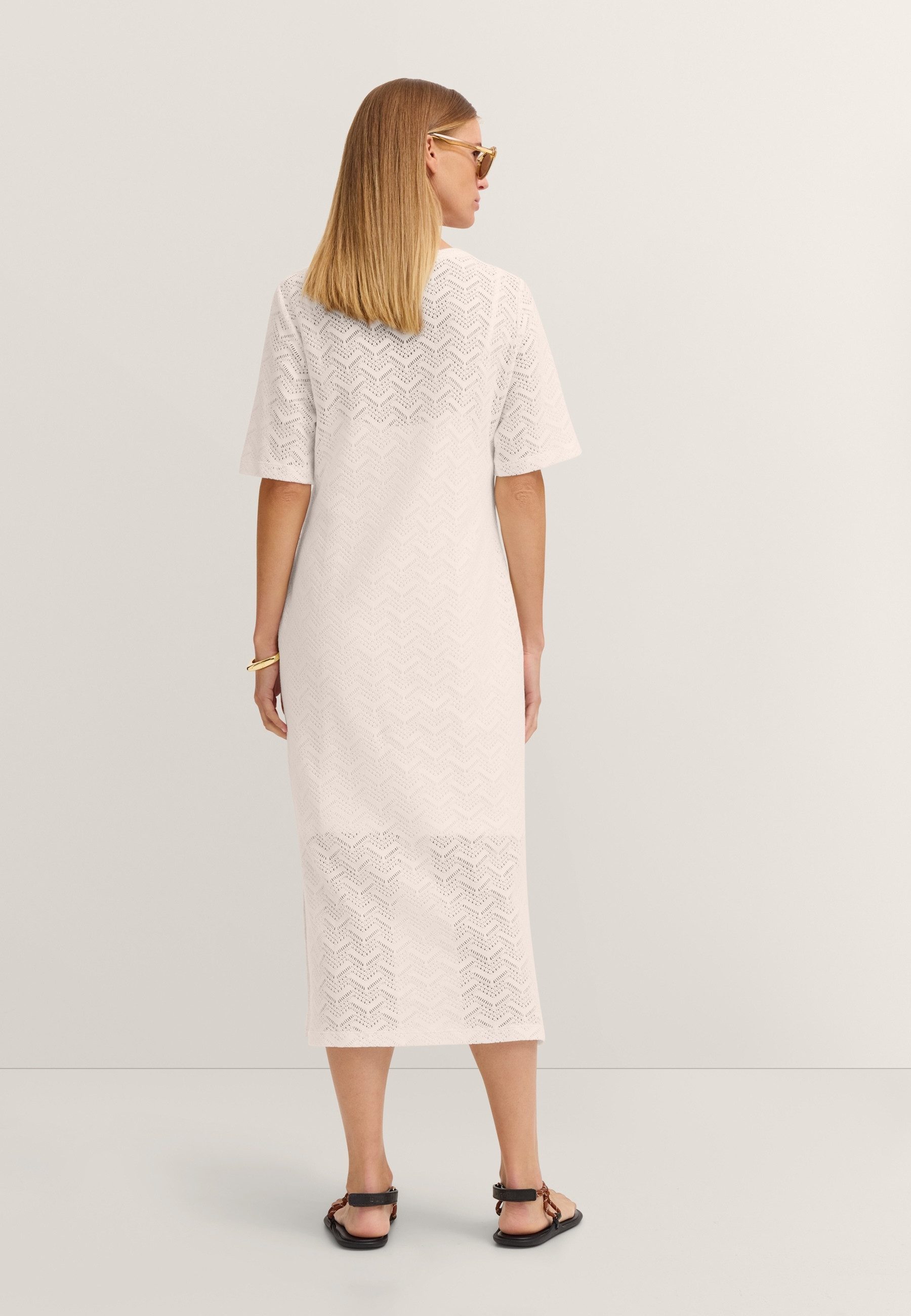 bugatti Sommerkleid mit Struktur aus Baumwollmix