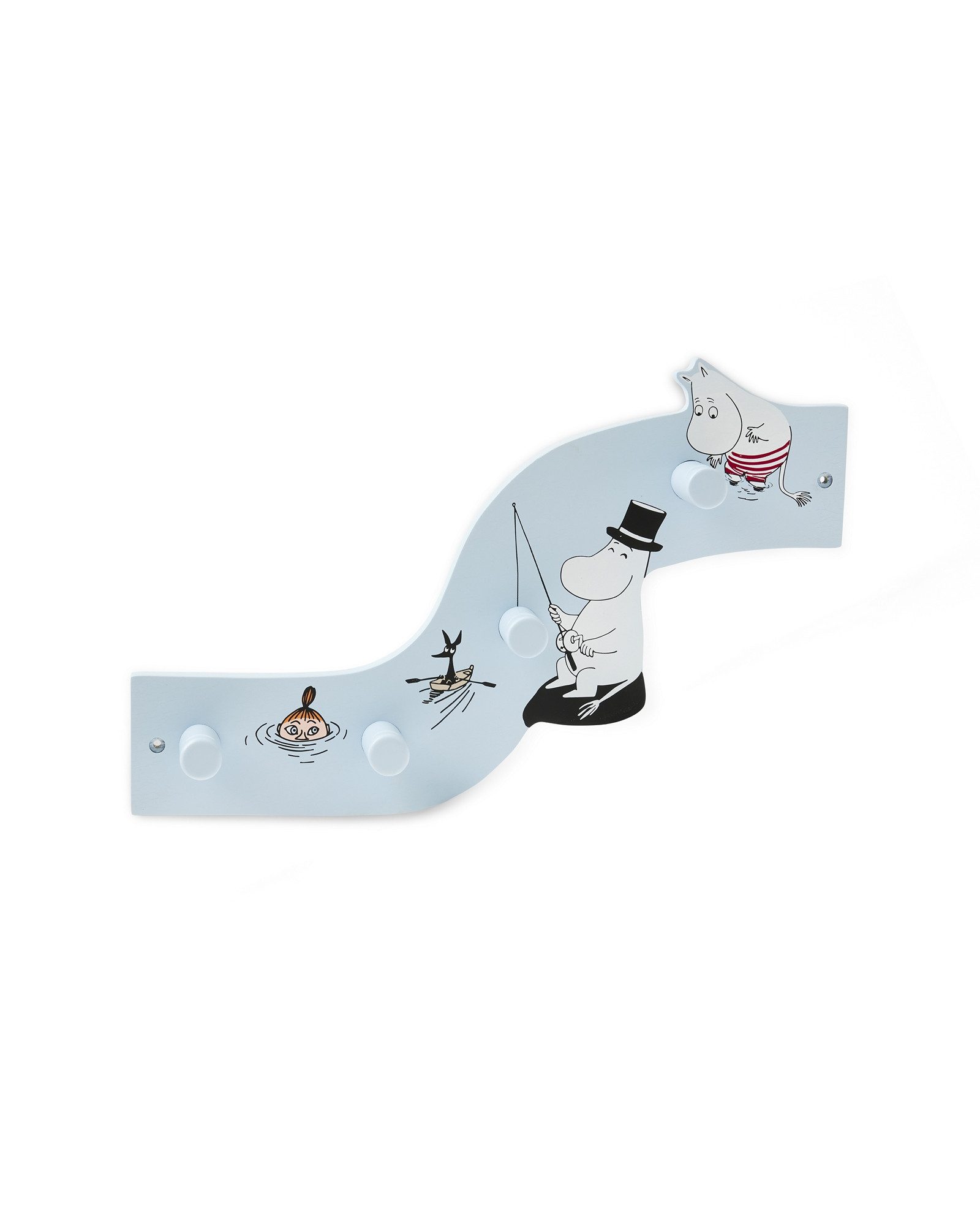 Kids Concept Garderobenleiste Hakenleiste Mumin 35 x 5.5 x 17cm aus Holz günstig online kaufen