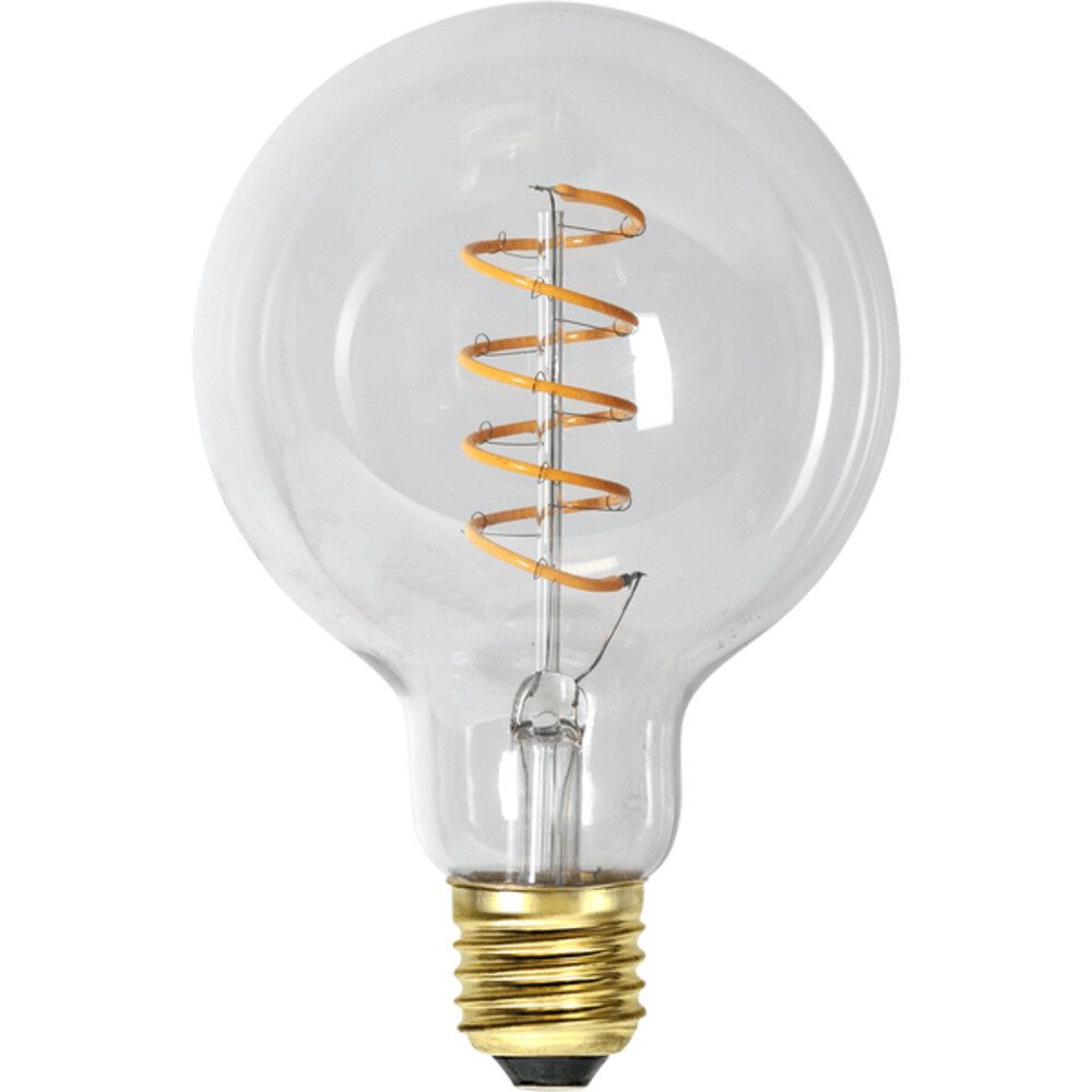 STAR TRADING LED-Leuchtmittel "Spiral Filament" E27, 4W, 2100K, 270lm, Kugel, warmweiß, Ra: 80, E27, warmweiß