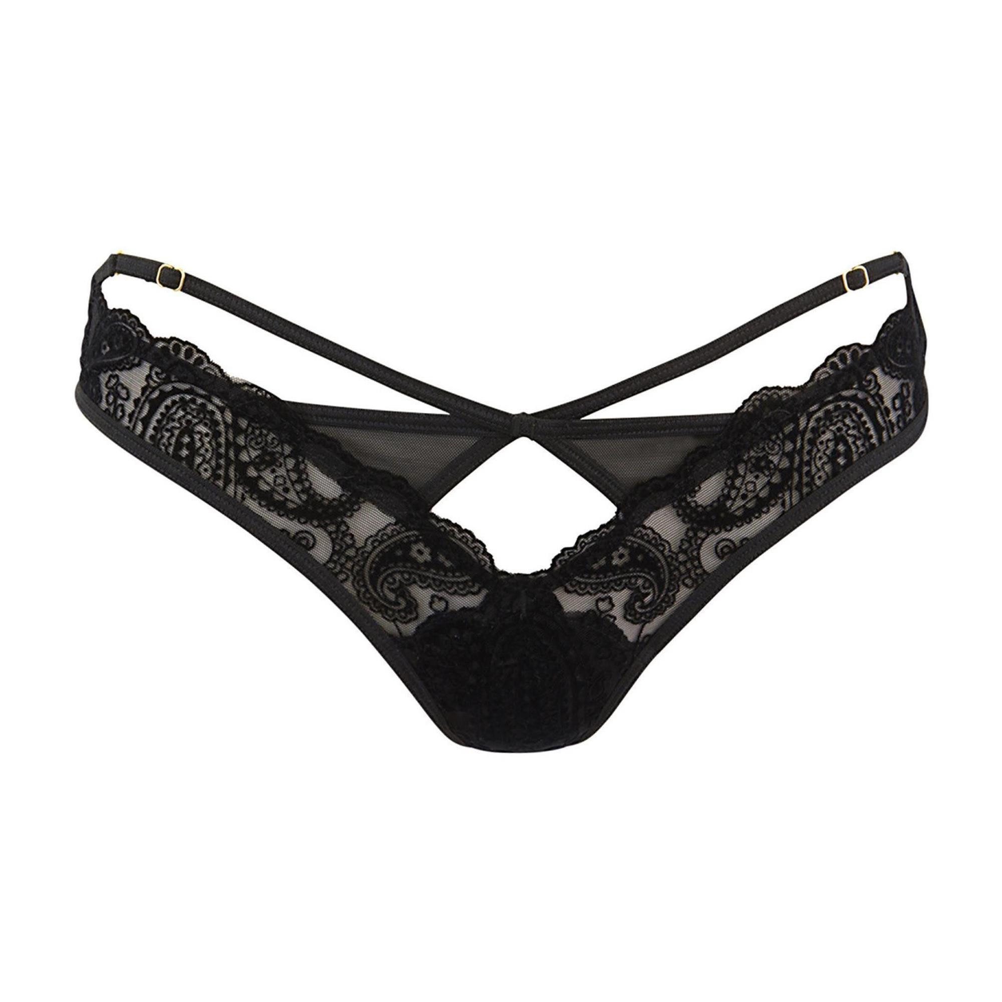 String V-10058 string black - (L,M,S,XL,XS)
