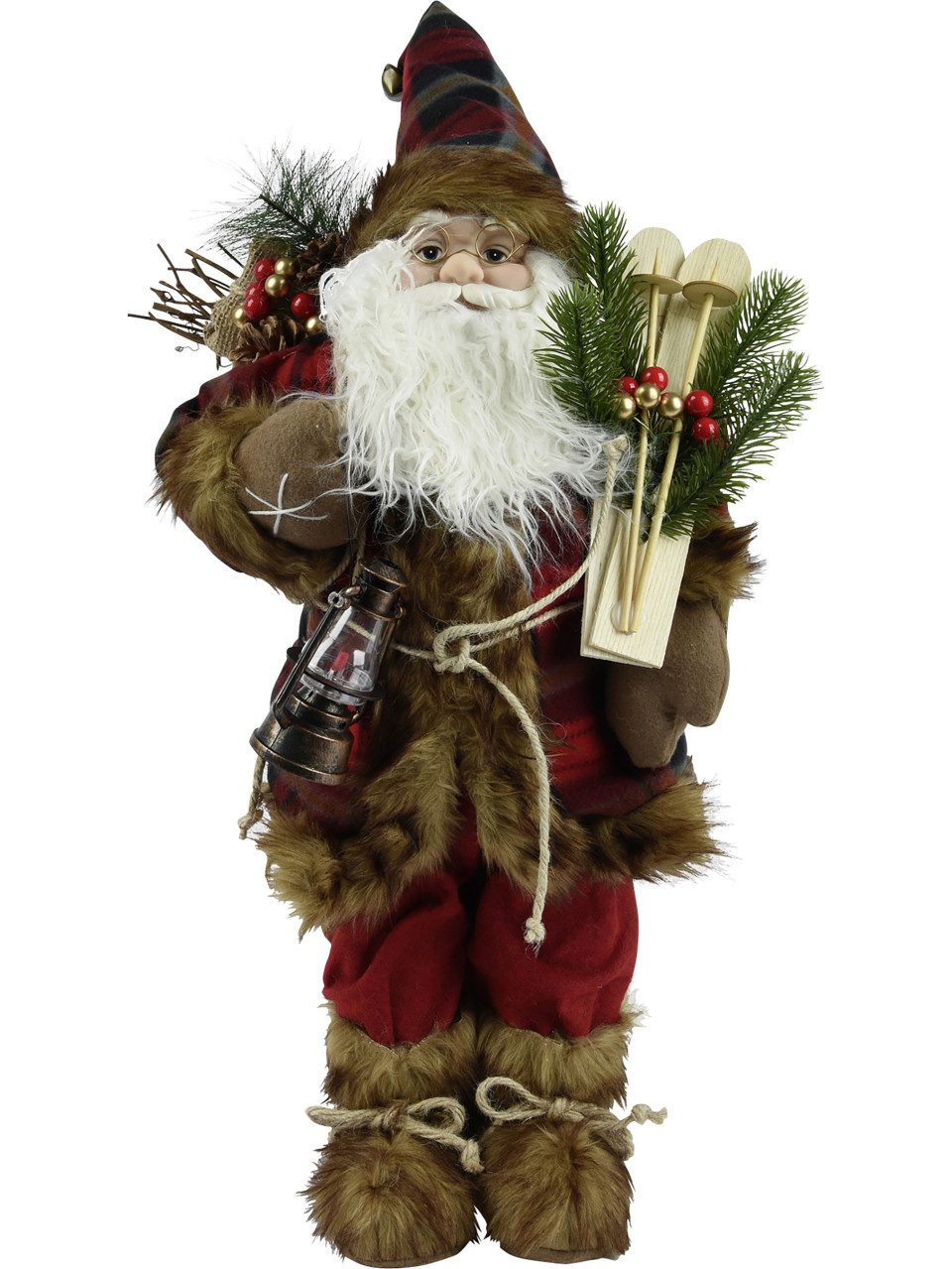 Weihnachtsfigur Decoris Dekofigur Weihnachtsmann 60 x 26 x 18 cm