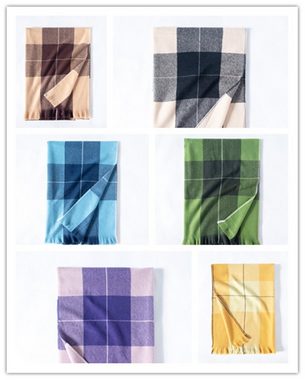 XDeer Wollschal Damen Schal,kuschelweich Karo,Winter Schal Poncho Qualität, Damen Halstuch Geschenk für Frauen in verschiedenen Farben