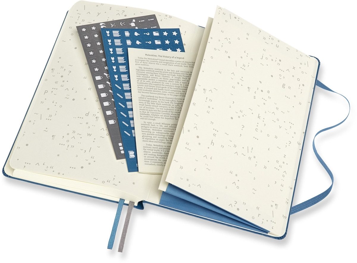 MOLESKINE Notizbuch Notizbuch Passion Journal Large A5 Bücher Hardcover 200 Blatt blau