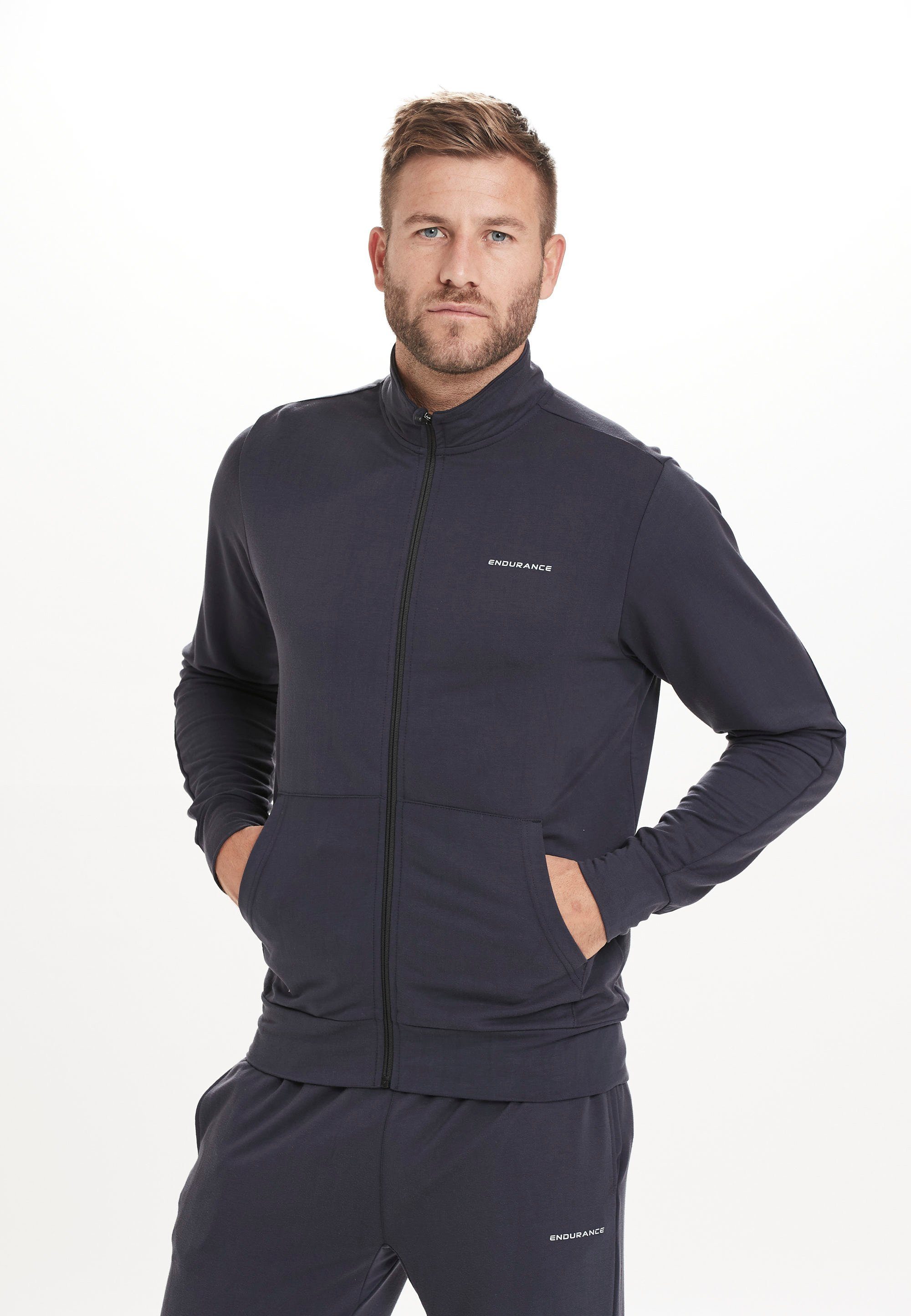 ENDURANCE Sweatshirt Loweer mit praktischen Seitentaschen dunkelblau
