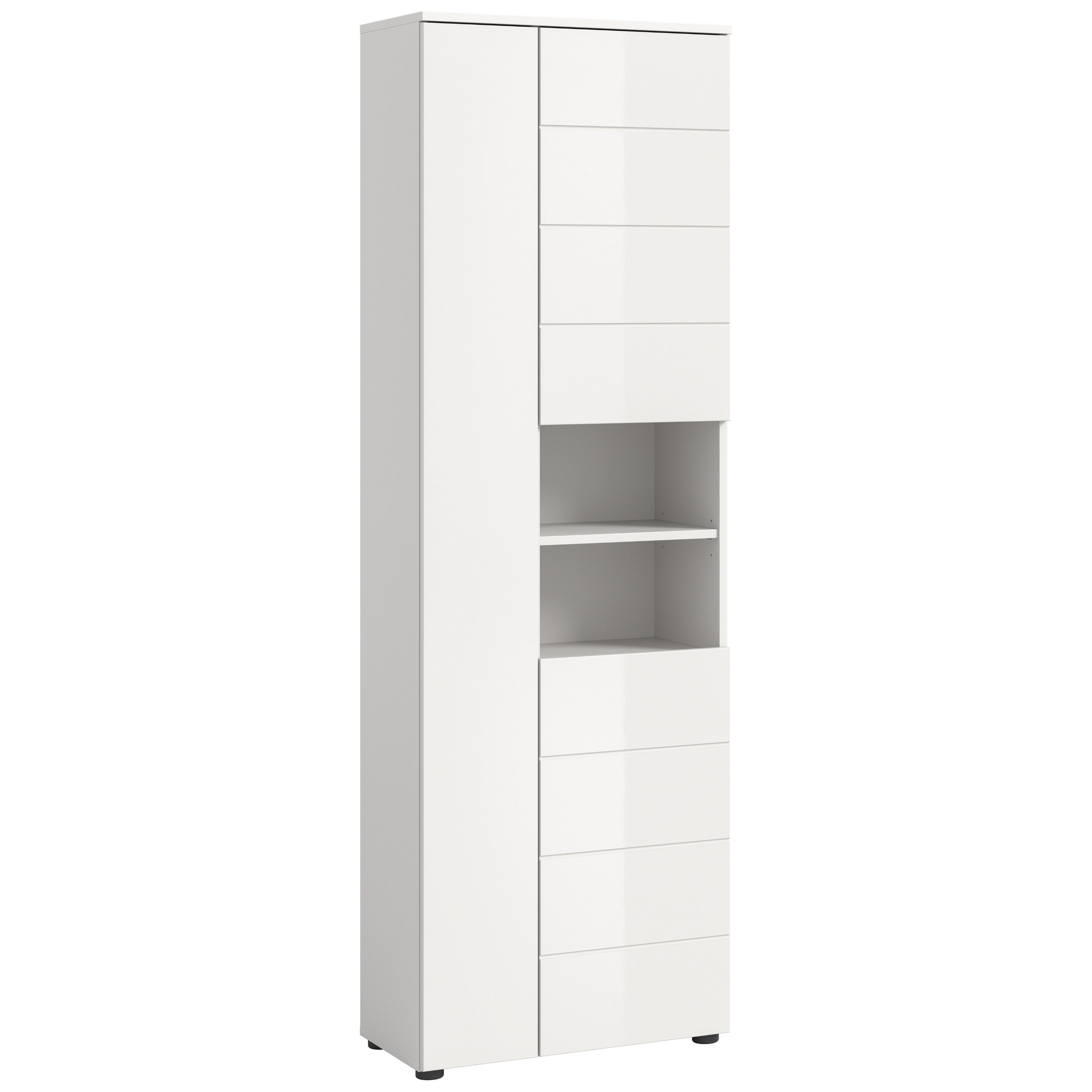 furnling Hochschrank Vera 2 offene Fächer, 3 Türen, Hochglanz Front, Höhe 1 günstig online kaufen