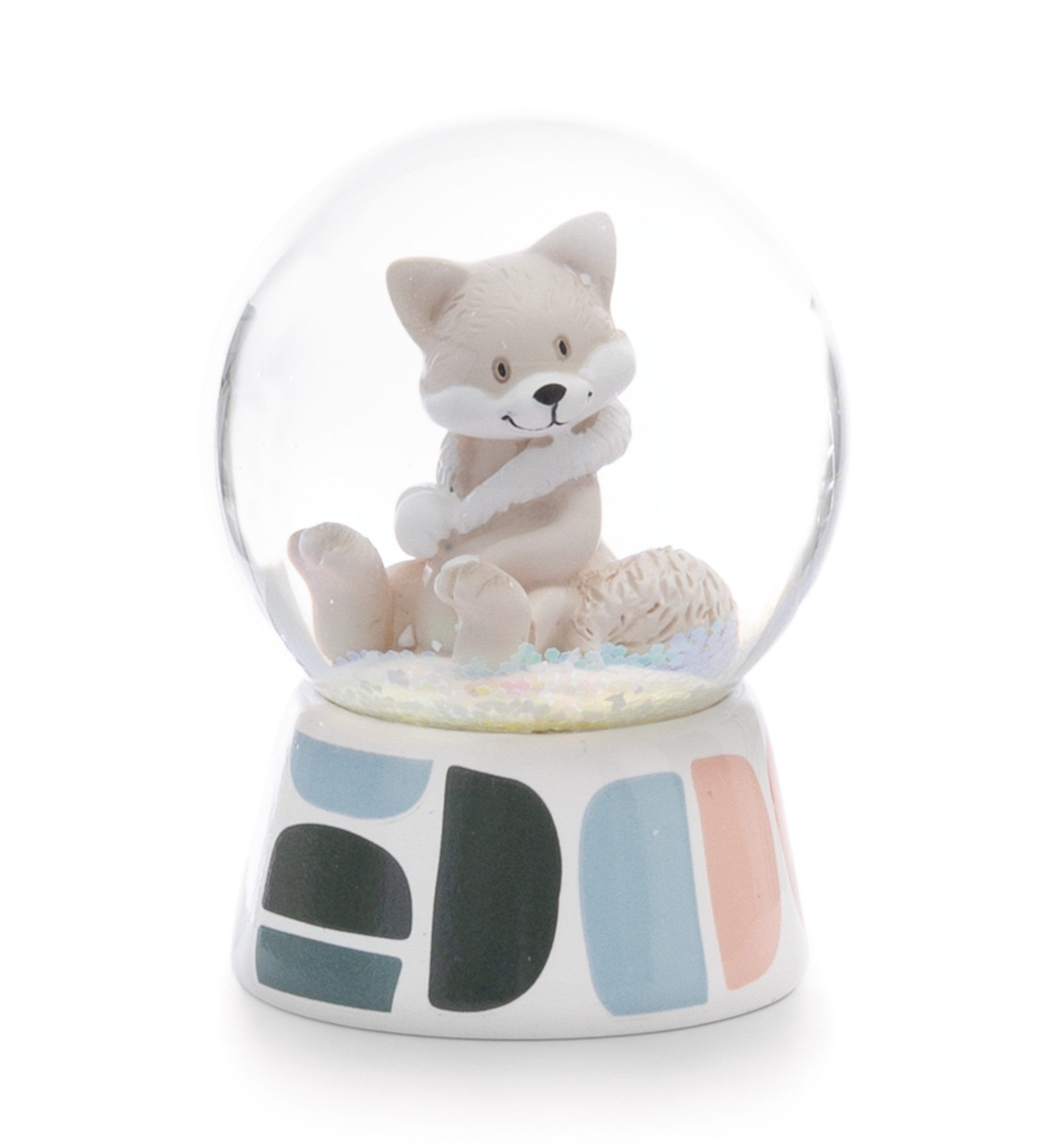 Nici Schneekugel 61324 - Polarfuchs Vanja, 6,5 cm (1 St)
