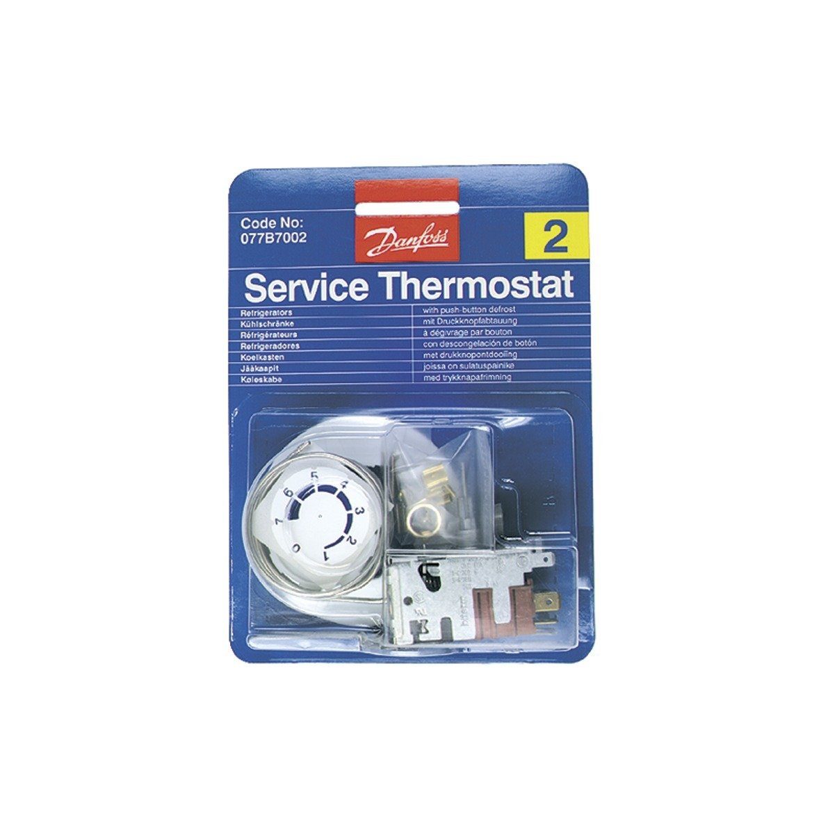 Gefrierschrank Nr.2 wie easyPART / 077B7002, Thermodetektor Danfoss Kühlschrank 077B7002 Danfoss