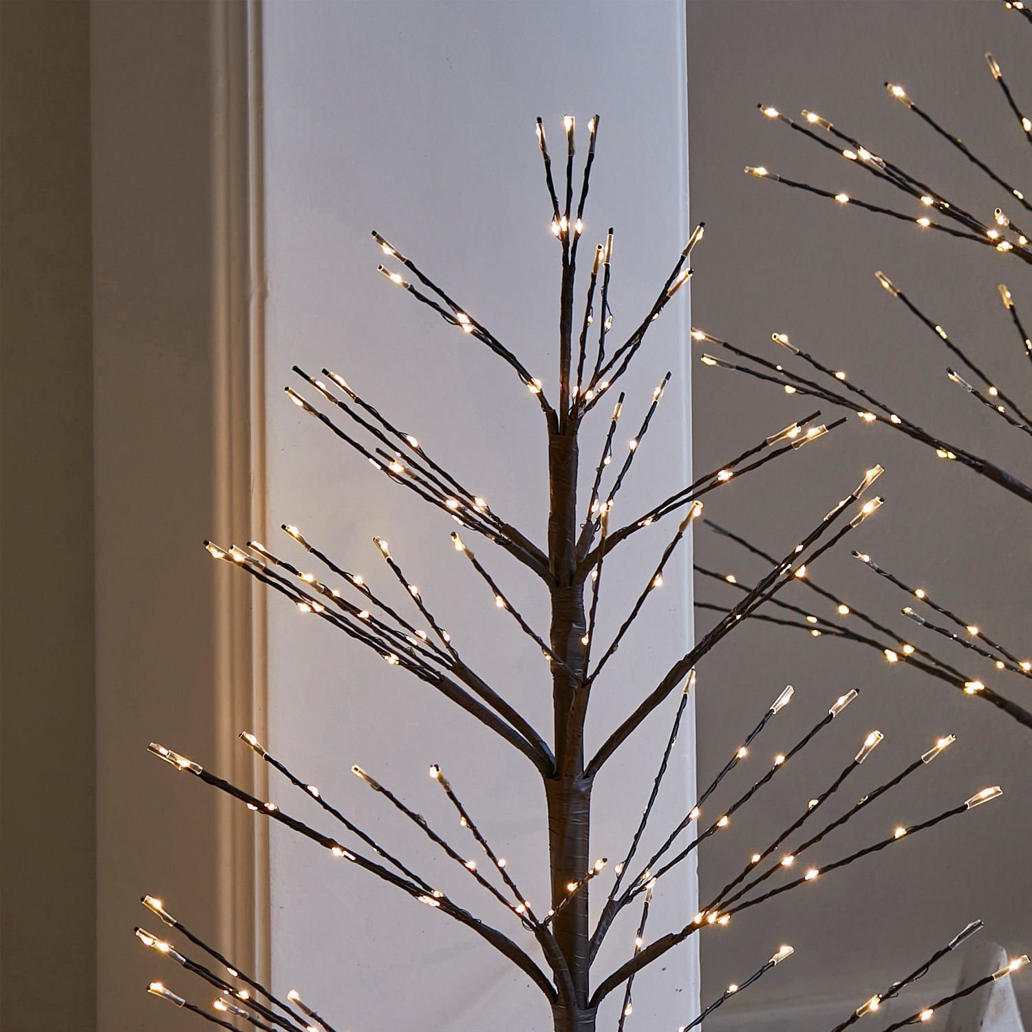 Mirabeau Weihnachtsfigur Deko-Baum 2er Set Hellerud braun (2er Set, 2er Set)