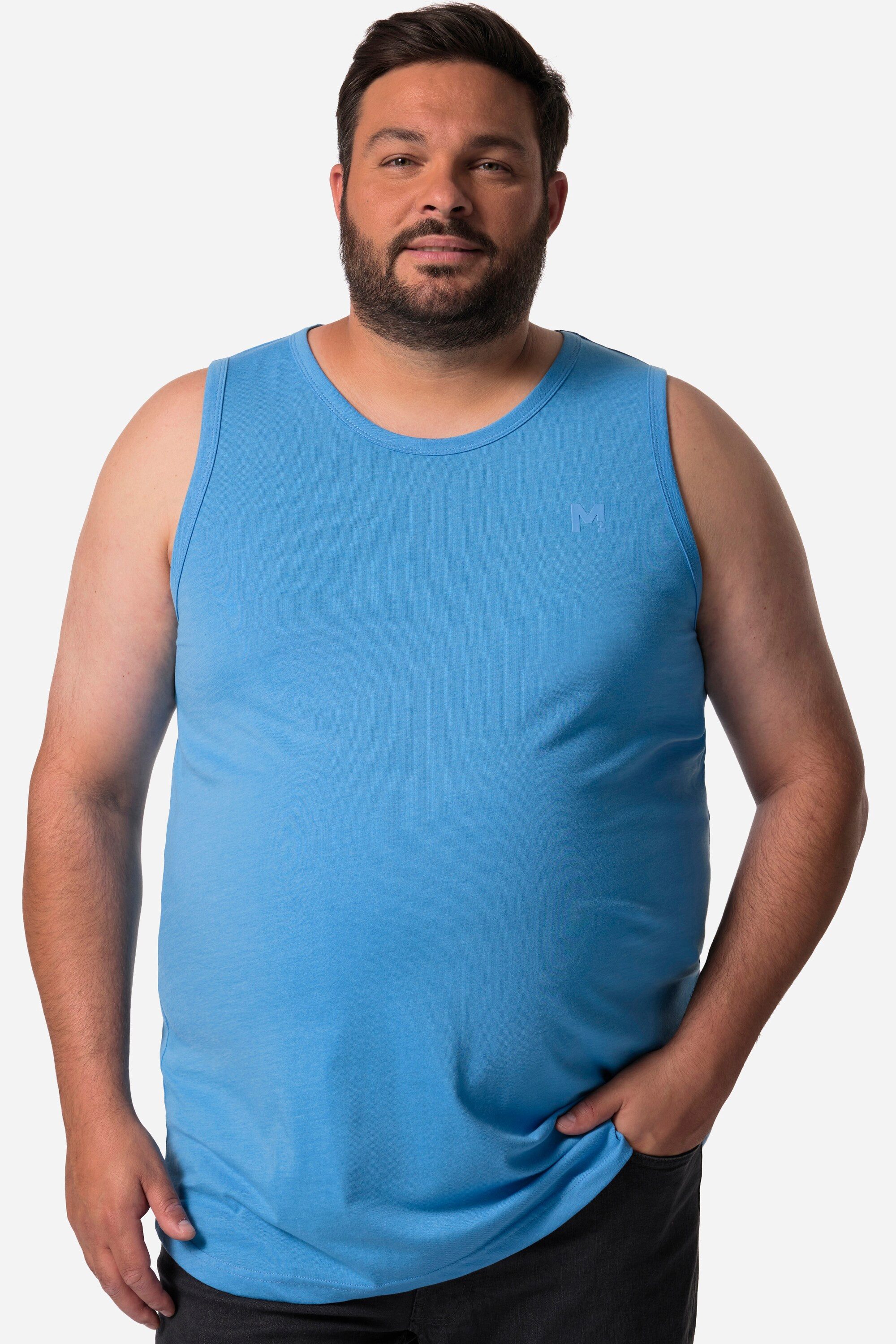 Men Plus T-Shirt Tanktop Basic Rundhals