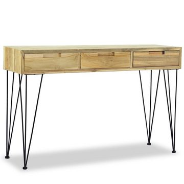 vidaXL Beistelltisch Konsolentisch 120 x 35 x 76 cm Teak Massiv