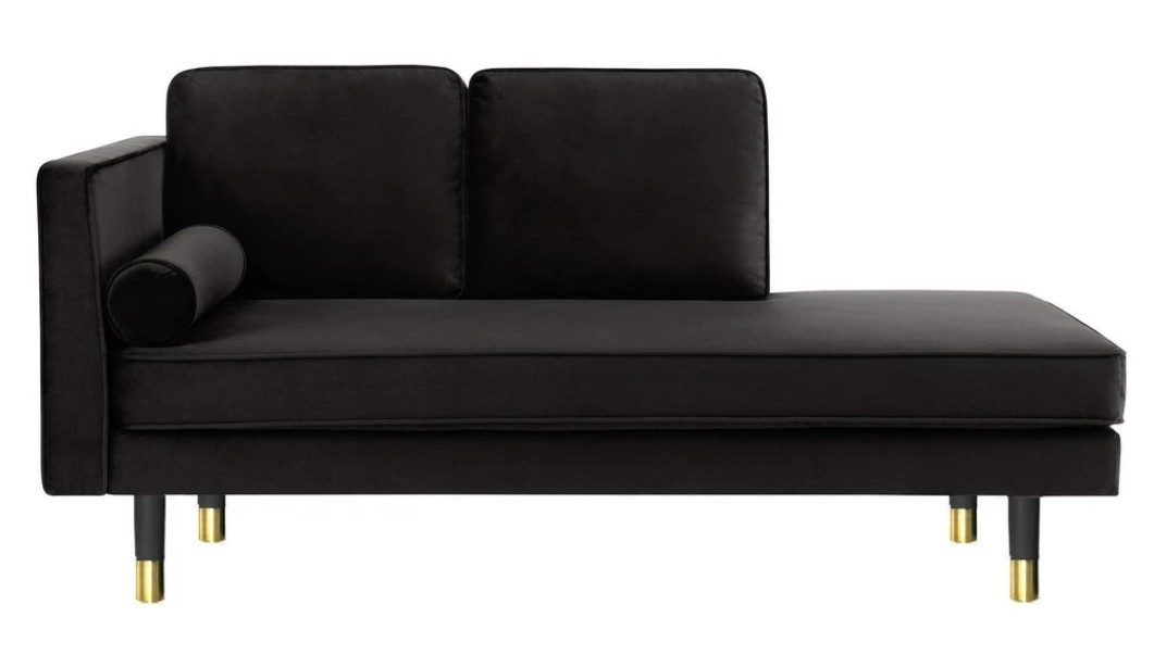 JVmoebel Chaiselongue Moderne schwarze Chaiselongue für kreatives Wohnen im Wohnzimmer, Made in Europa