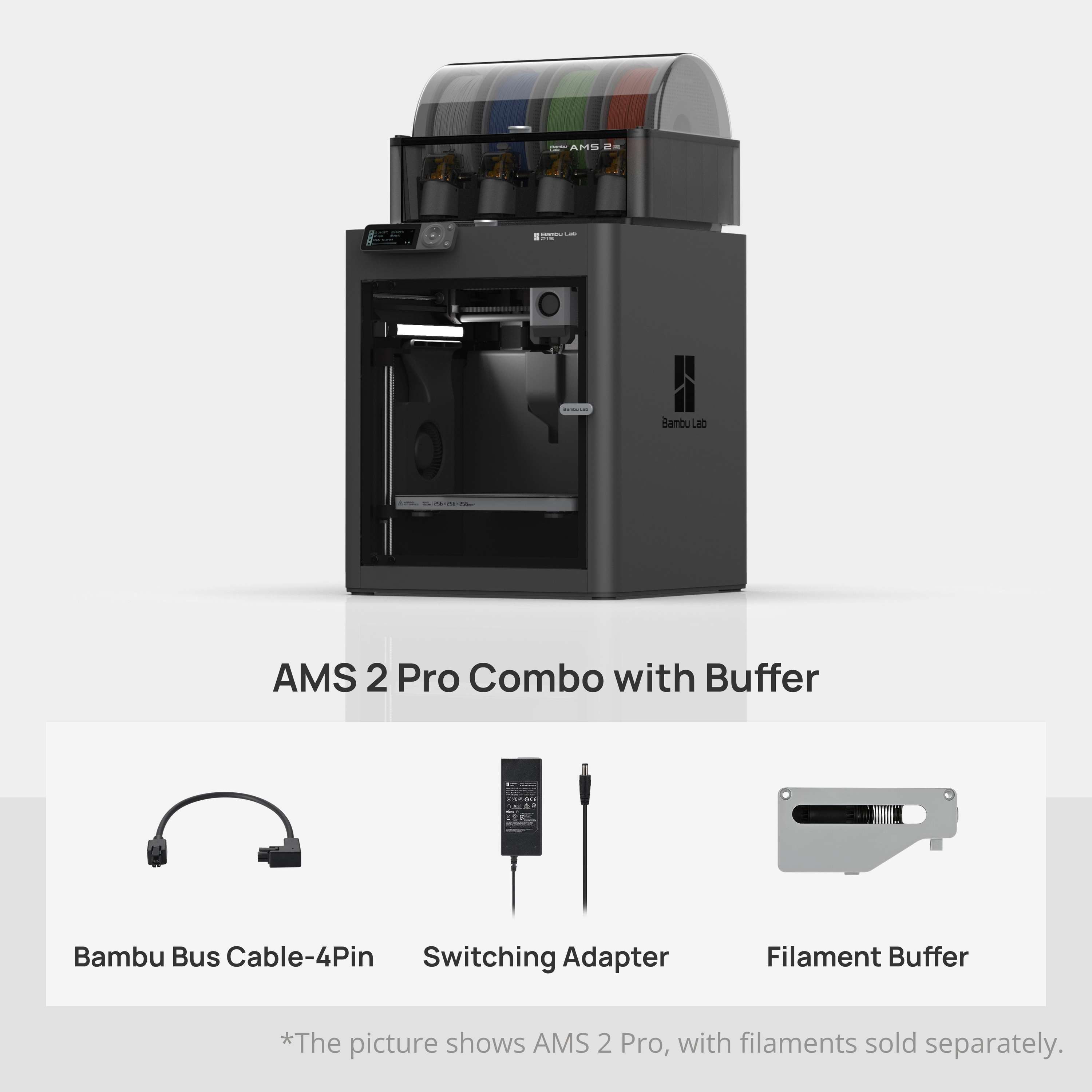 Bambu Lab 3D-Drucker P1S AMS2 Pro Combo Buffer
