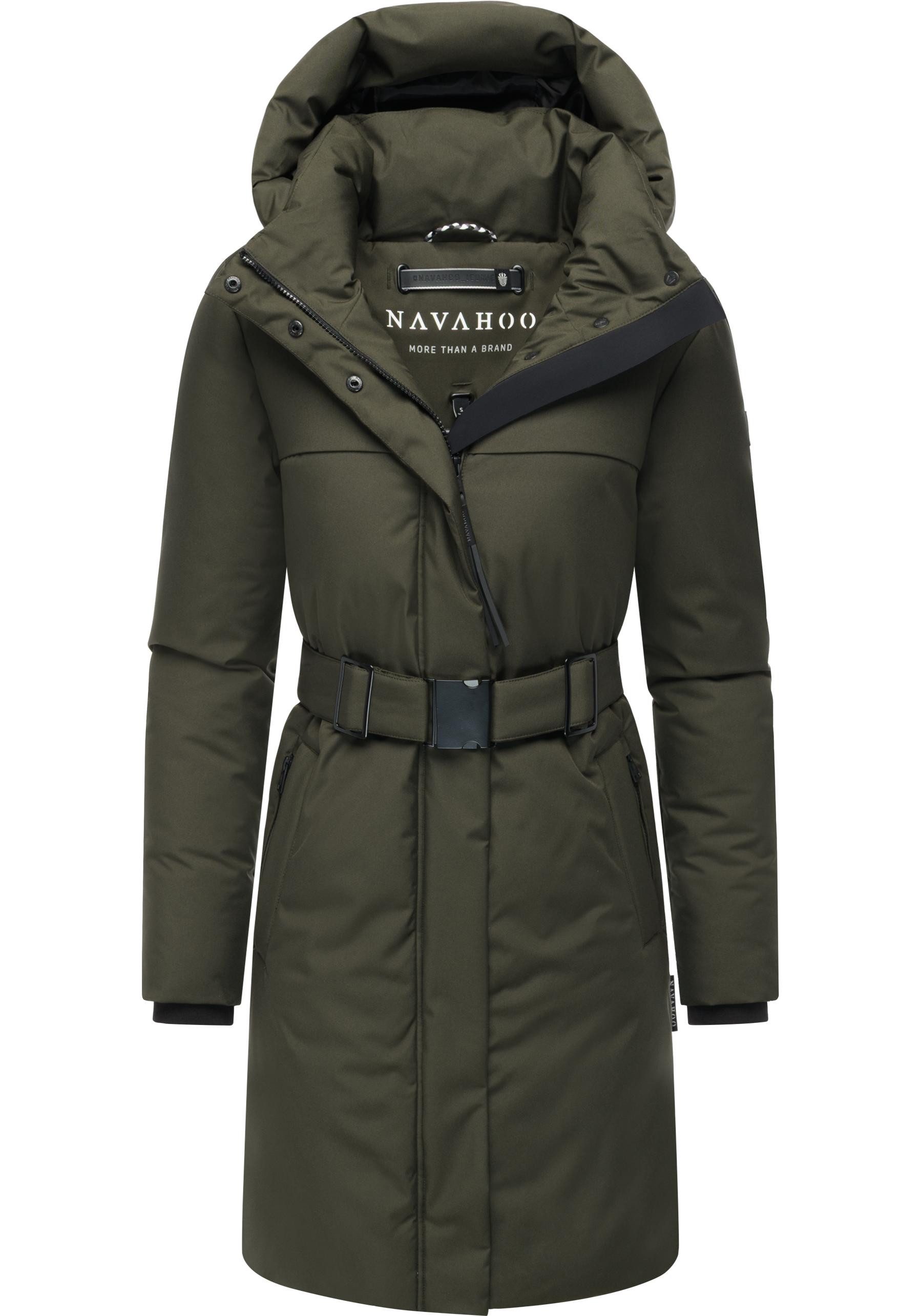 Navahoo Wintermantel Gipfelspass XIV Warmer Winterparka mit Taillengürtel – Bild 4 von 5