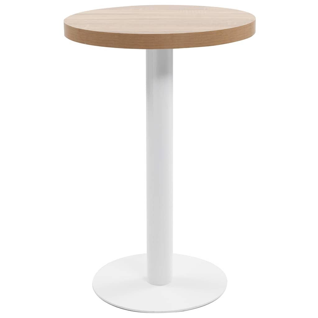 vidaXL Esstisch Bistrotisch Hellbraun 50 cm MDF (1-St)