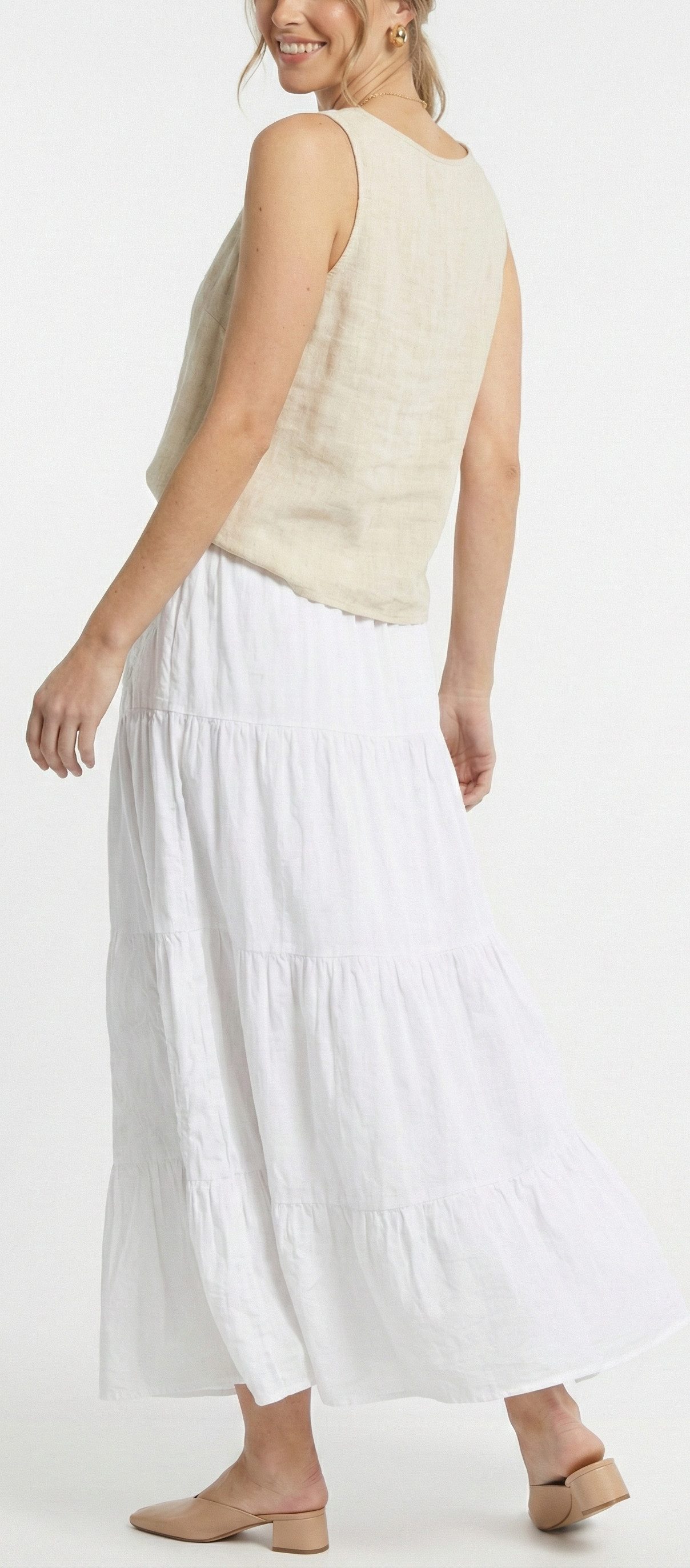 dy_mode Maxirock Damen Maxirock Unifarben A-Linien Sommerrock Boho-StyleStu günstig online kaufen