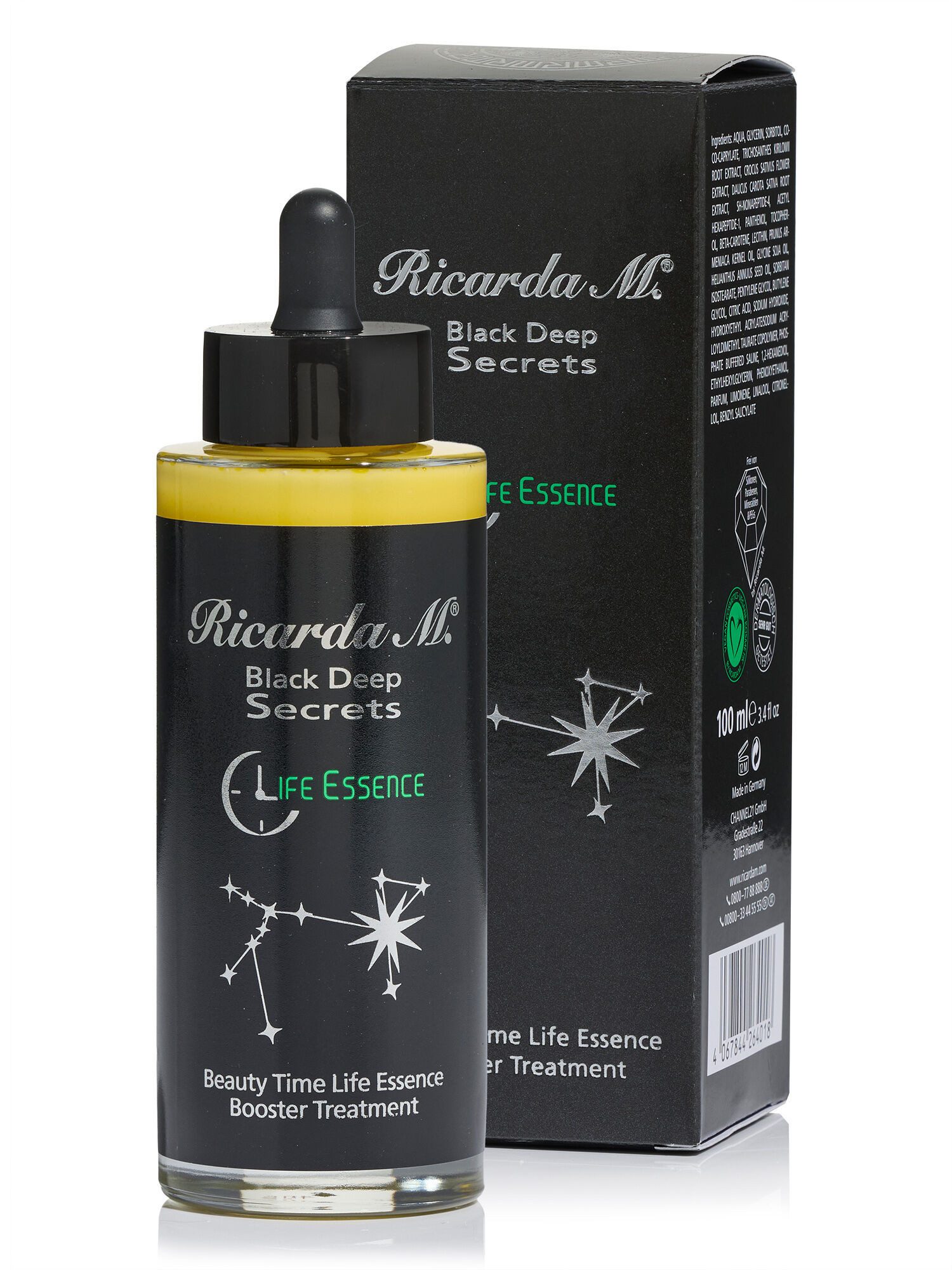 Ricarda M. Gesichtsserum glättendes, ausgleichendes Feuchtigkeitsserum, für ein verfeinertes, strahlendes Hautbild