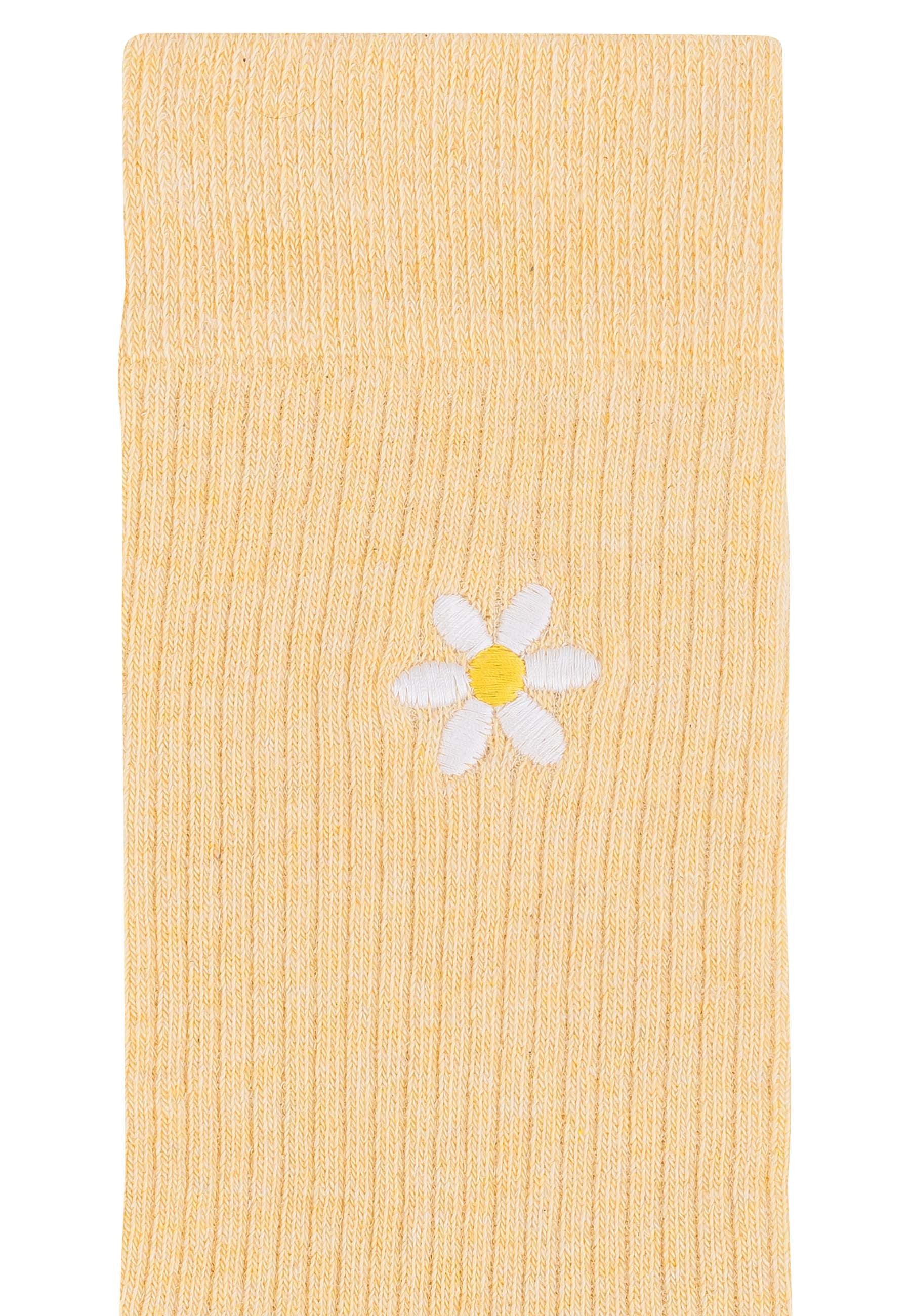 MELA Socken Gerippte Socken Stickerei 1 Paar Ohne Polyester & Polyamid. Das günstig online kaufen