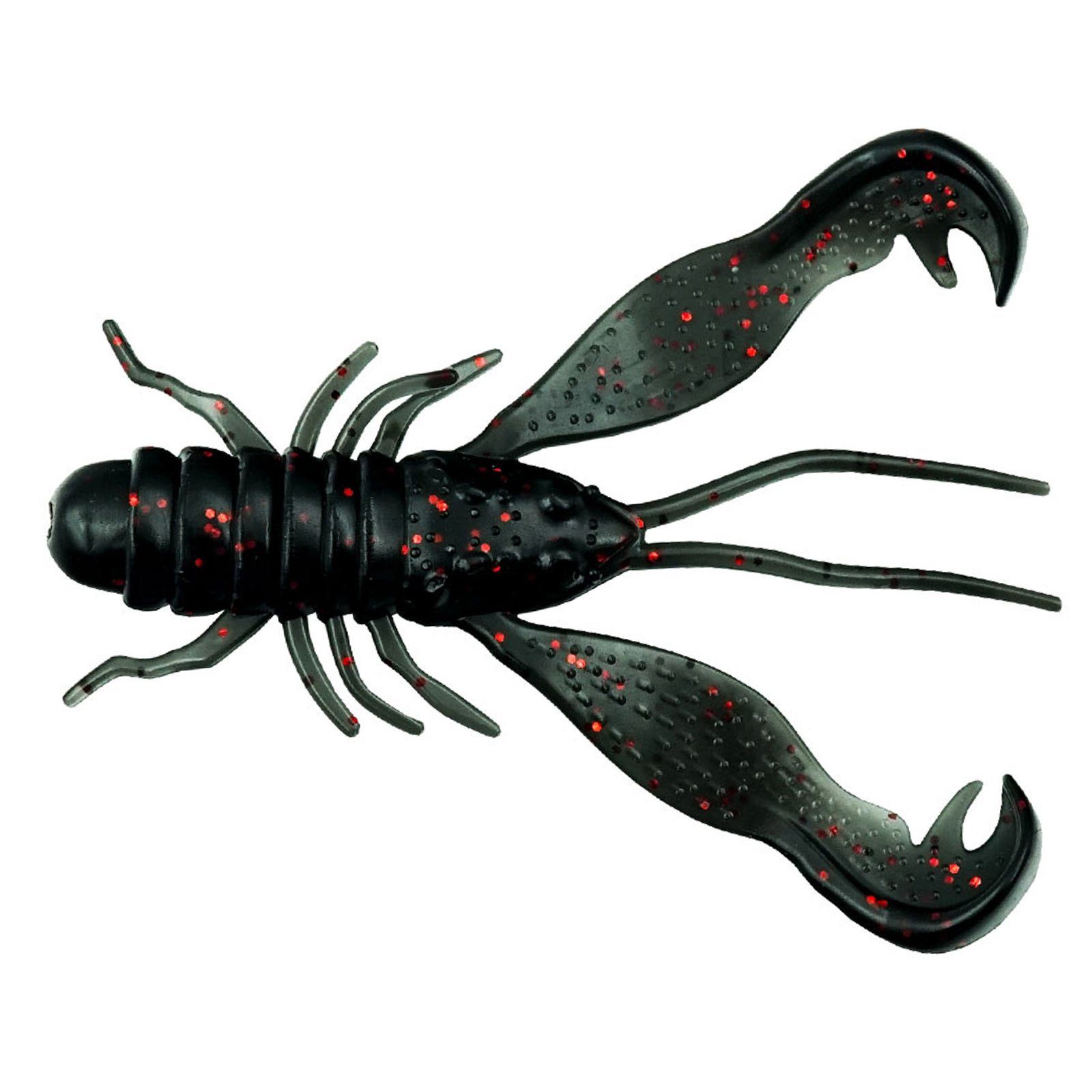 LMAB Kunstköder, Night Fire Filet LMAB Krebs Craw 4cm Finesse