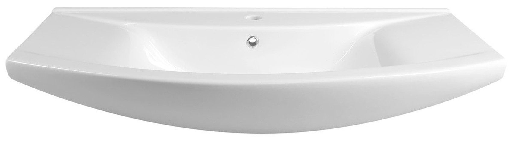 Aqualine Waschtisch ZERO 97 Keramik-Waschtisch 97x51cm, weiß, Aqualine-6095