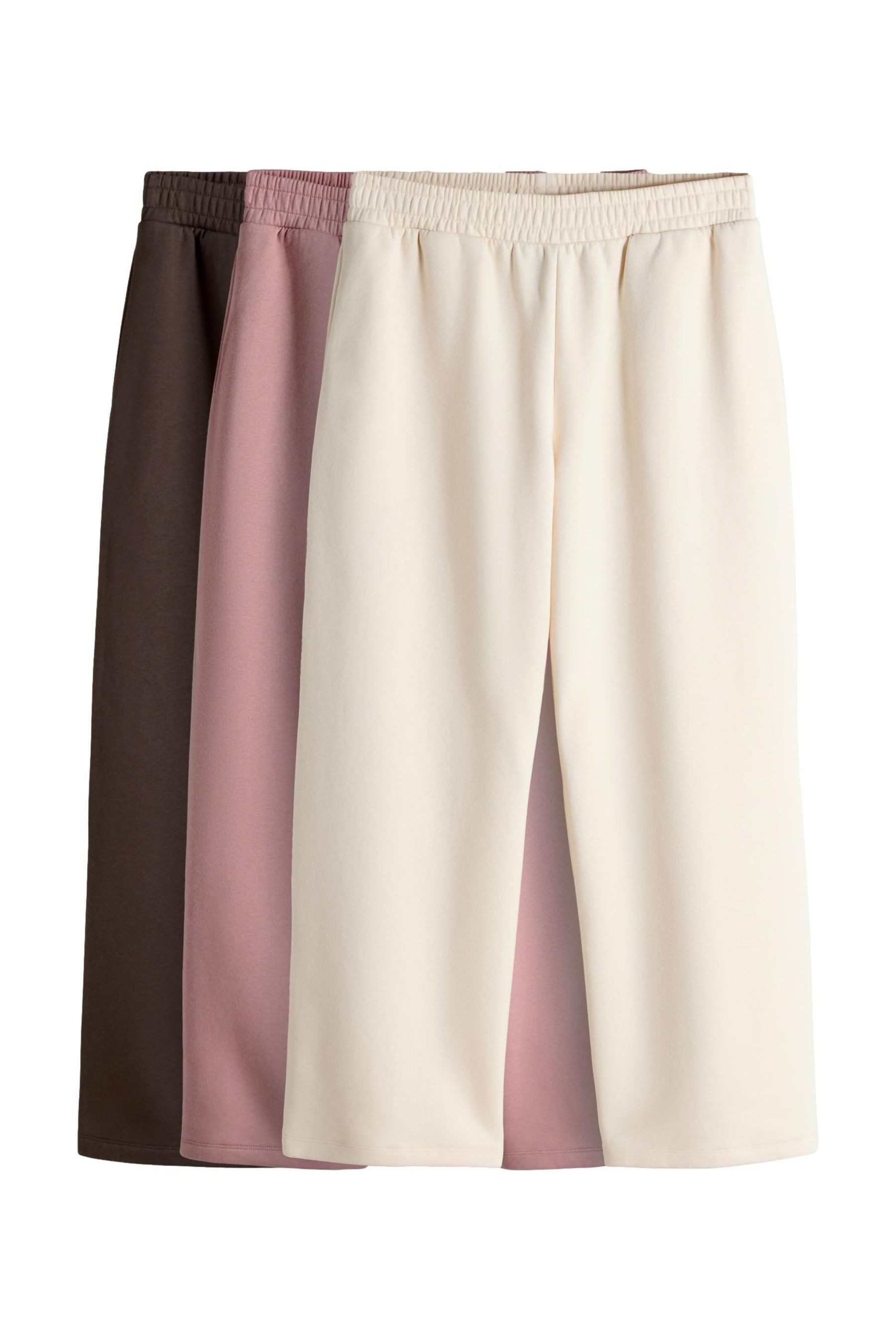 Jogginghose The Set Jogginghosen mit weitem Bein, 3er-Pack