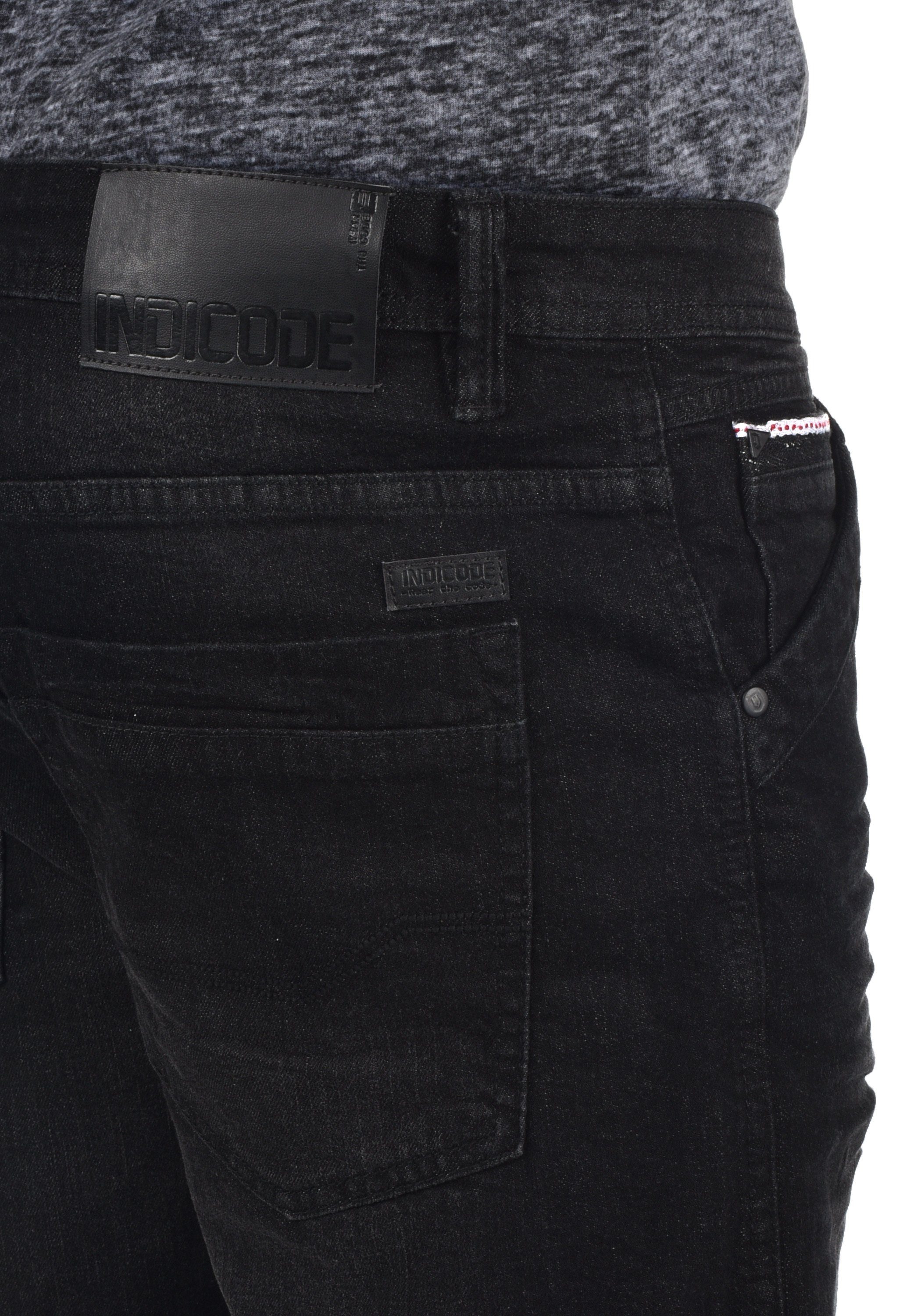 - Shorts (999) Black IDAlessio 70191MM Indicode - Jeansshorts