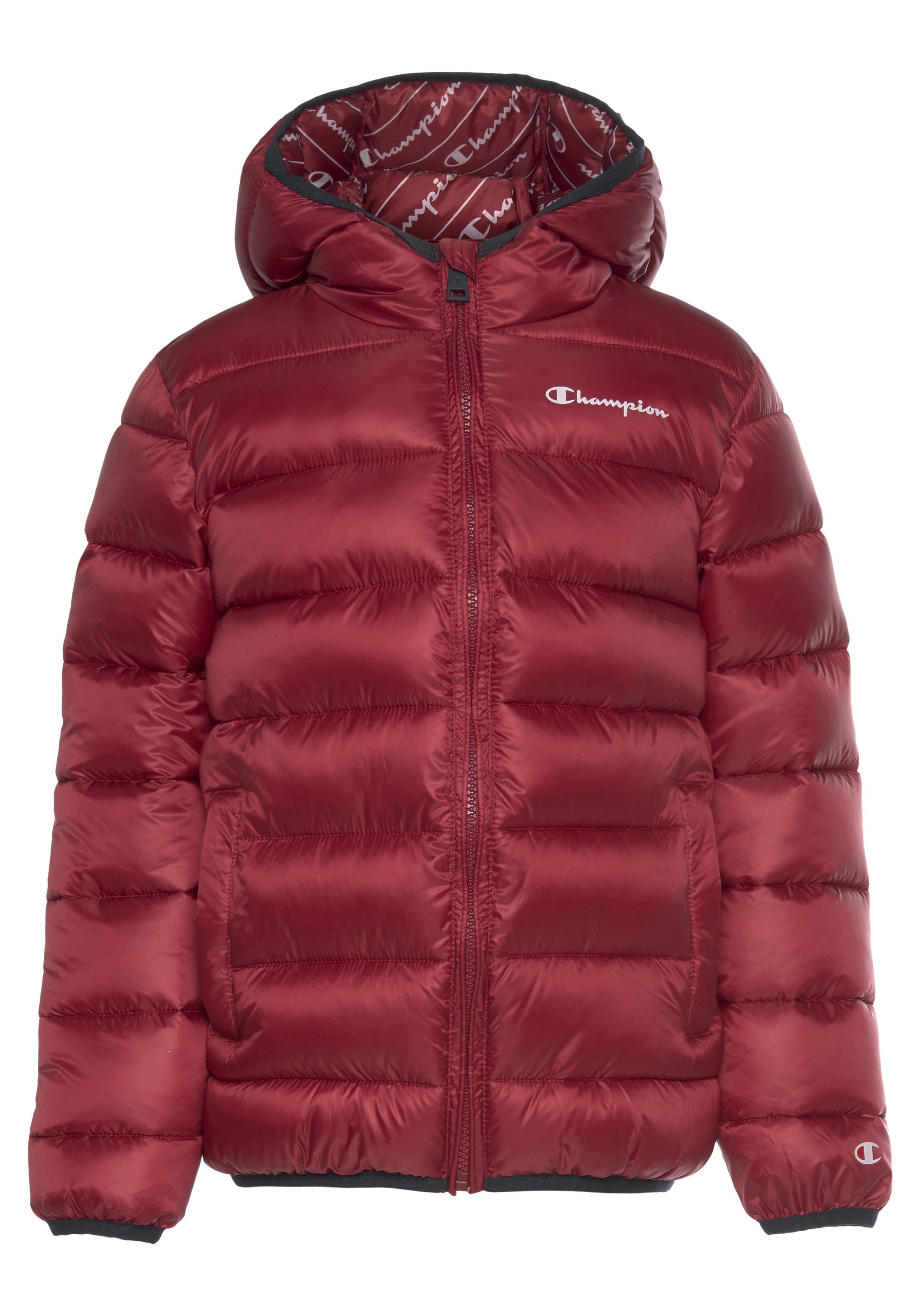 Champion rot Kinder Steppjacke