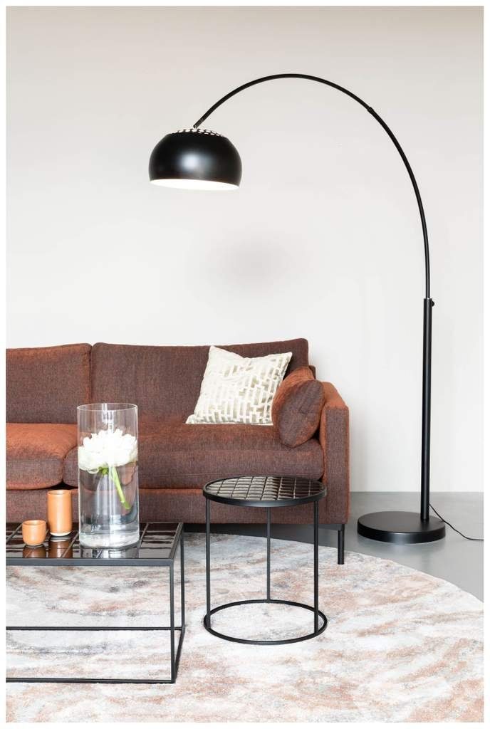 Zuiver Stehlampe Bogenlampe Stehlampe METAL BOW SCHWARZ von Zuiver, ohne Le günstig online kaufen