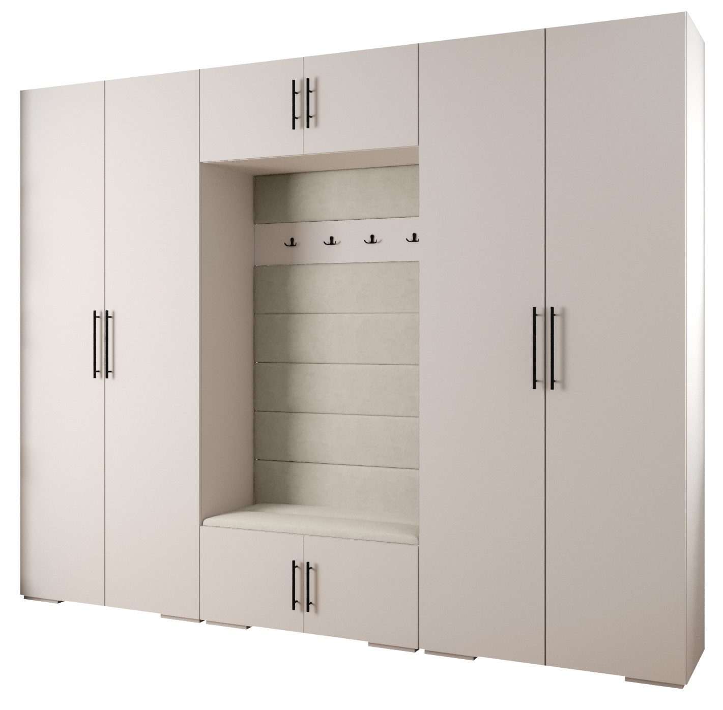 ABIKS MÖBEL Kompaktgarderobe INOVA 3 SATZ günstig online kaufen