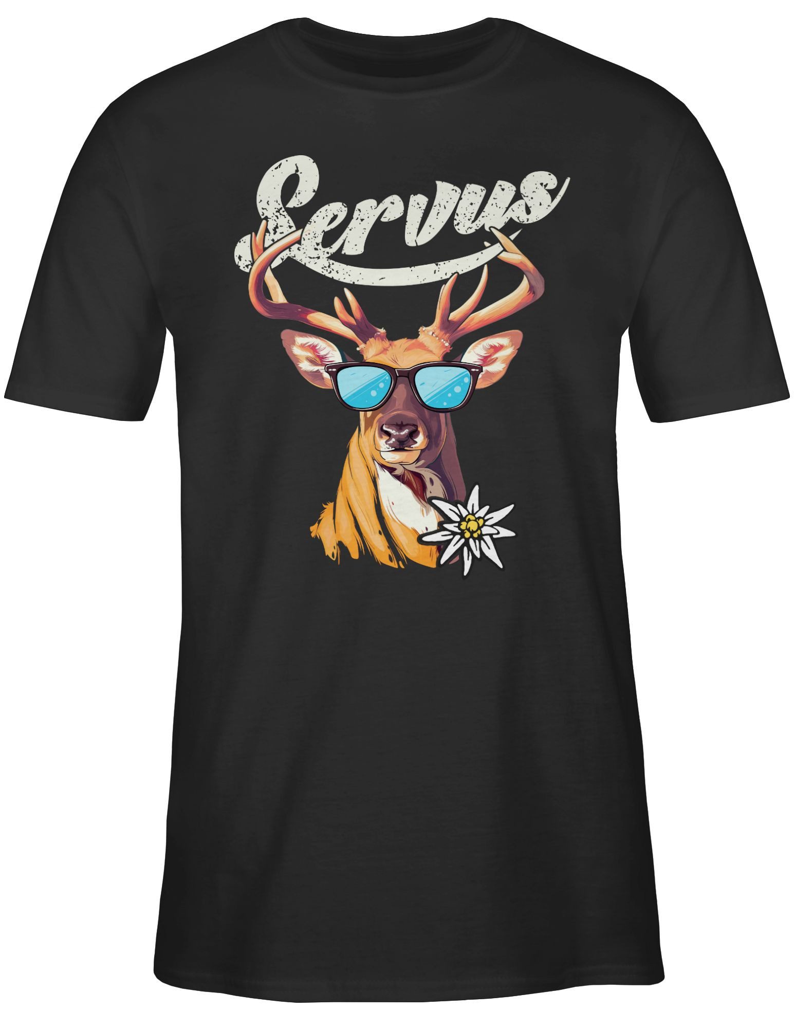 Shirtracer T-Shirt Servus Hirsch Mode für günstig online kaufen